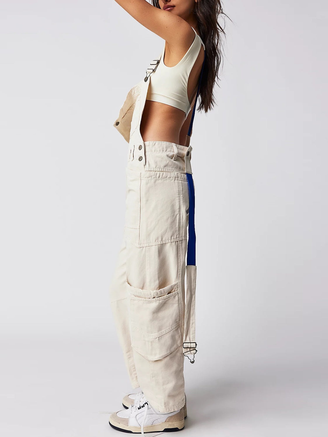 Pocketed Wide Strap Denim Overalls - 4 Colors Trendsi