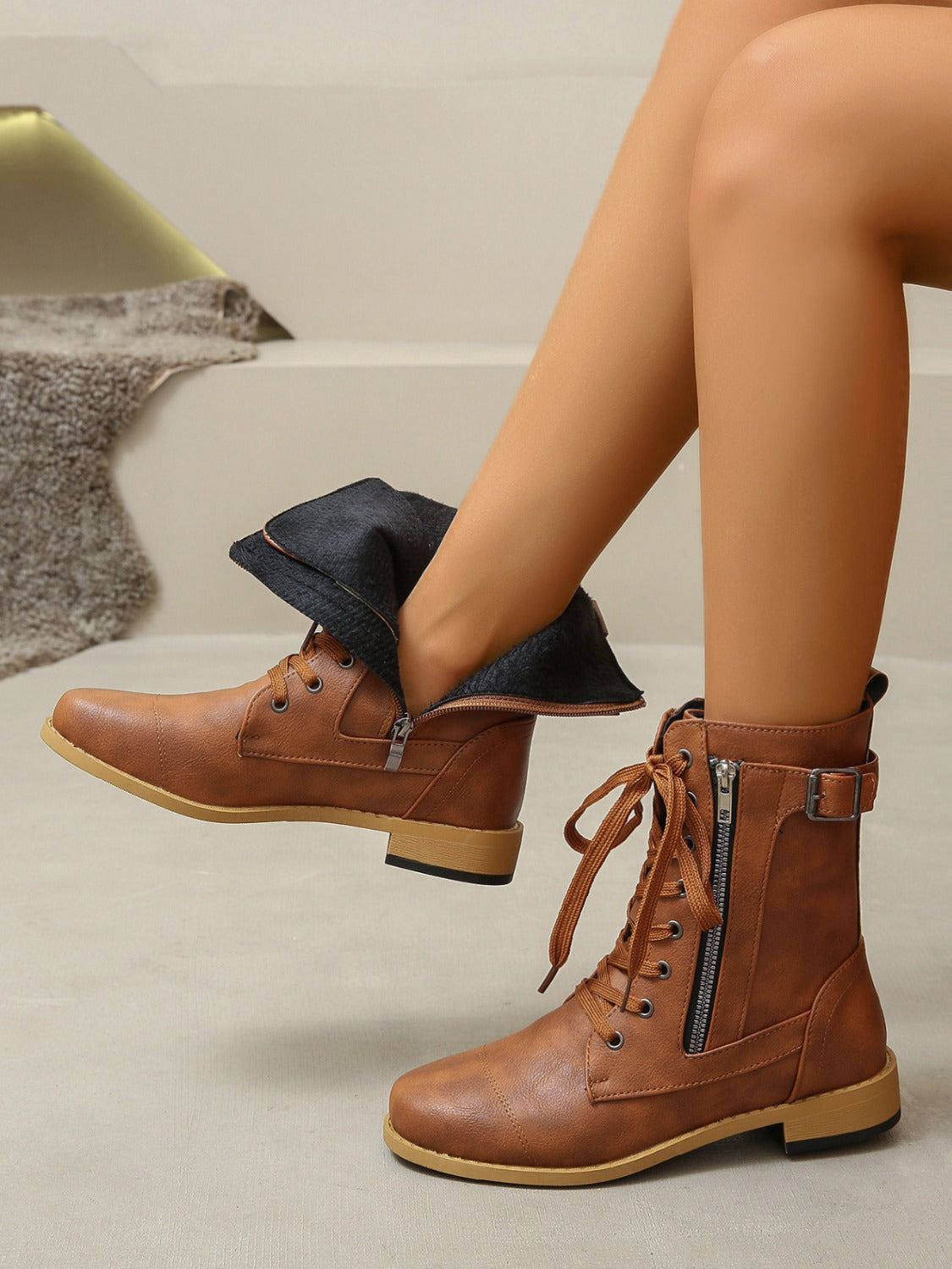 Jenni Lace-Up Boots