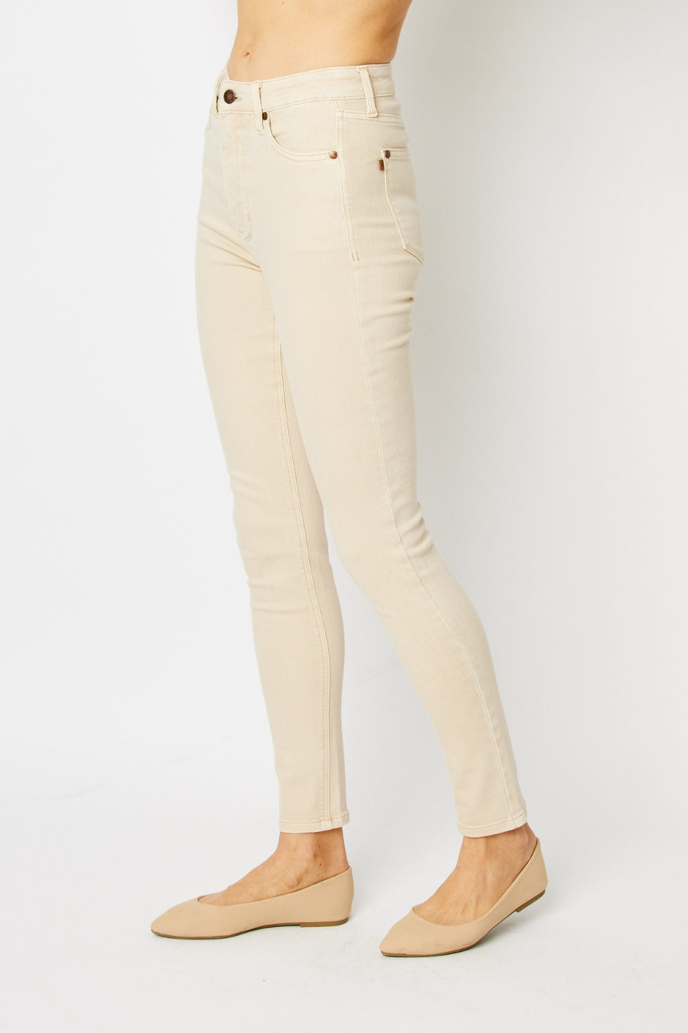 Judy Blue Garment Dyed Tummy Control Skinny Jeans - Shop All Around Divas