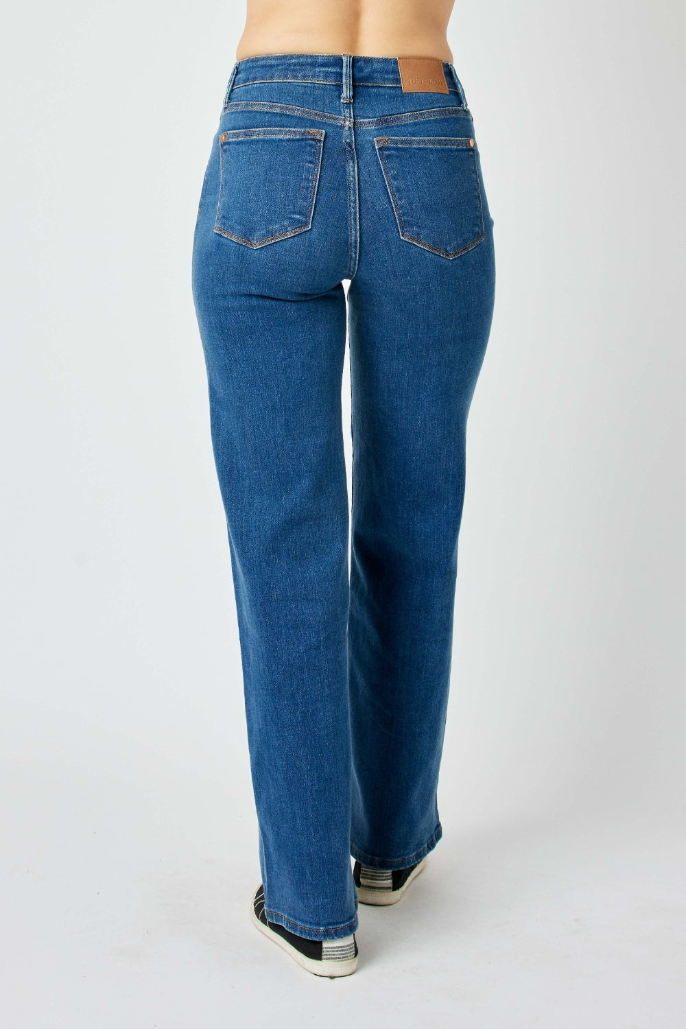 Judy Blue Full Size High Rise Straight Jeans Trendsi