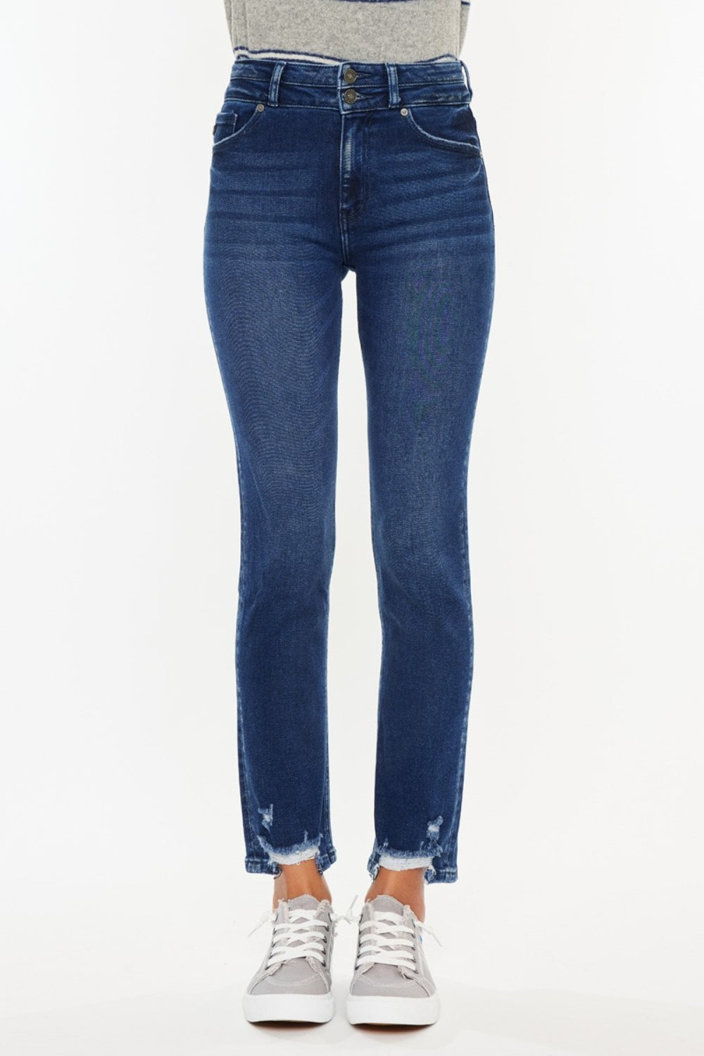 Kancan High Rise Slim Straight Jeans - Shop All Around Divas