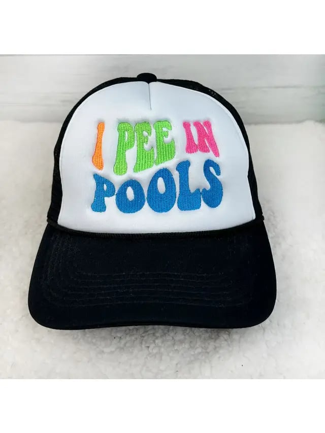 I Pee In Pools Trucker Hat - Shop All Around Divas