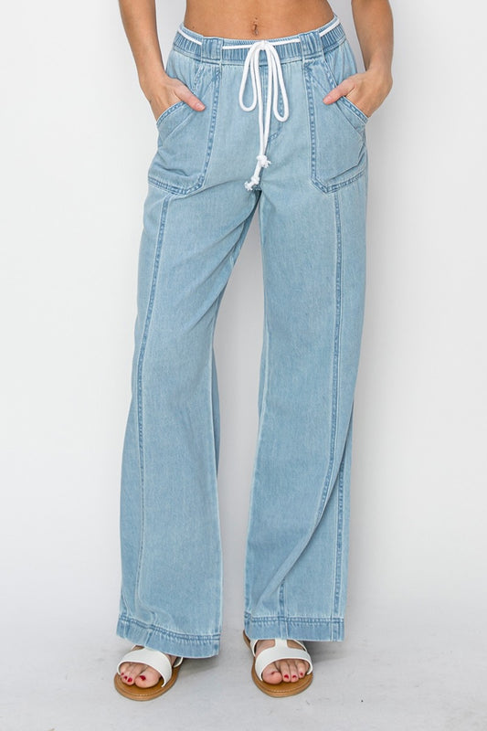 RISEN High Rise Straight Jeans - Shop All Around Divas