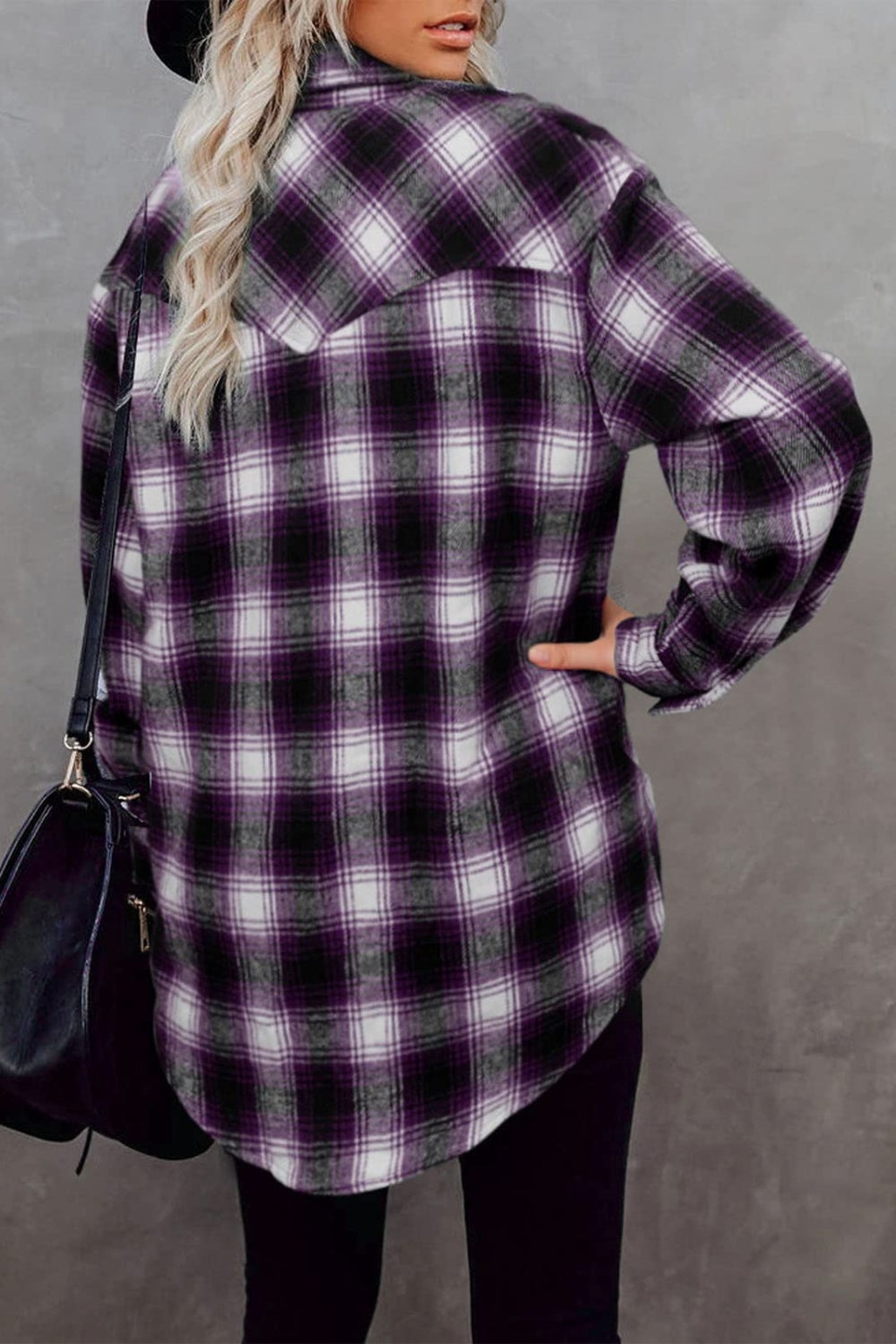 Falling For You Plaid Collared Neck Long Sleeve Shirt - 6 Colors