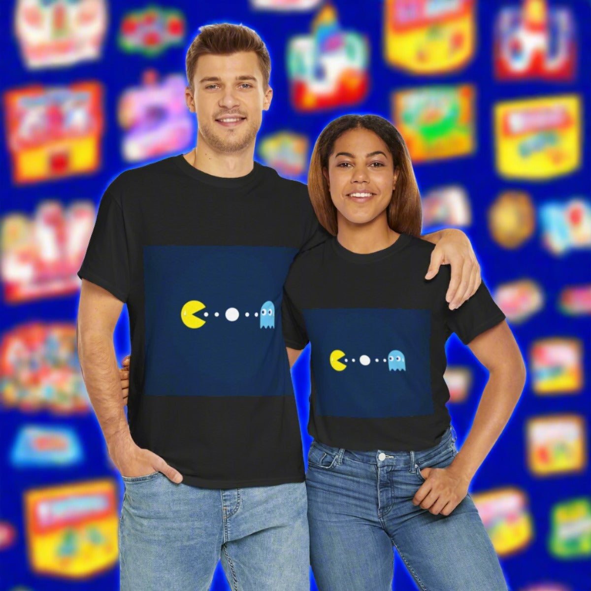 Pac-Man Cotton Tee (Made to order) Printify