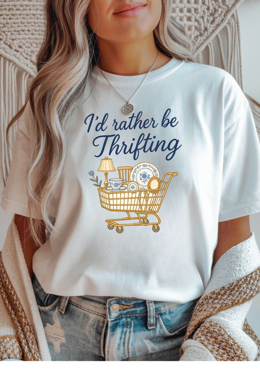 Rather Be Thrifting Graphic Tee - 3 Colors