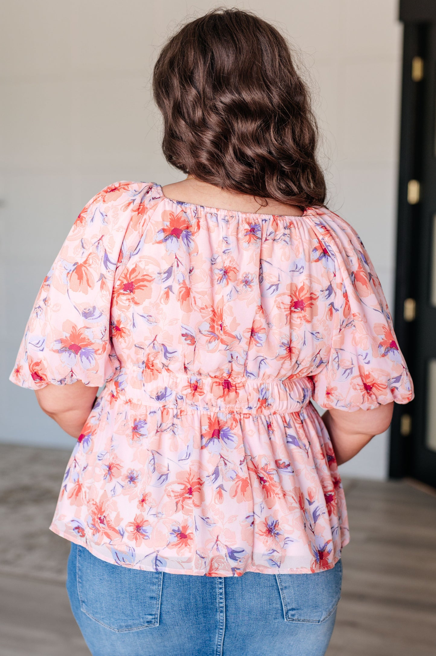 A Powerful Force Square Neck Balloon Sleeve Blouse Ave Shops