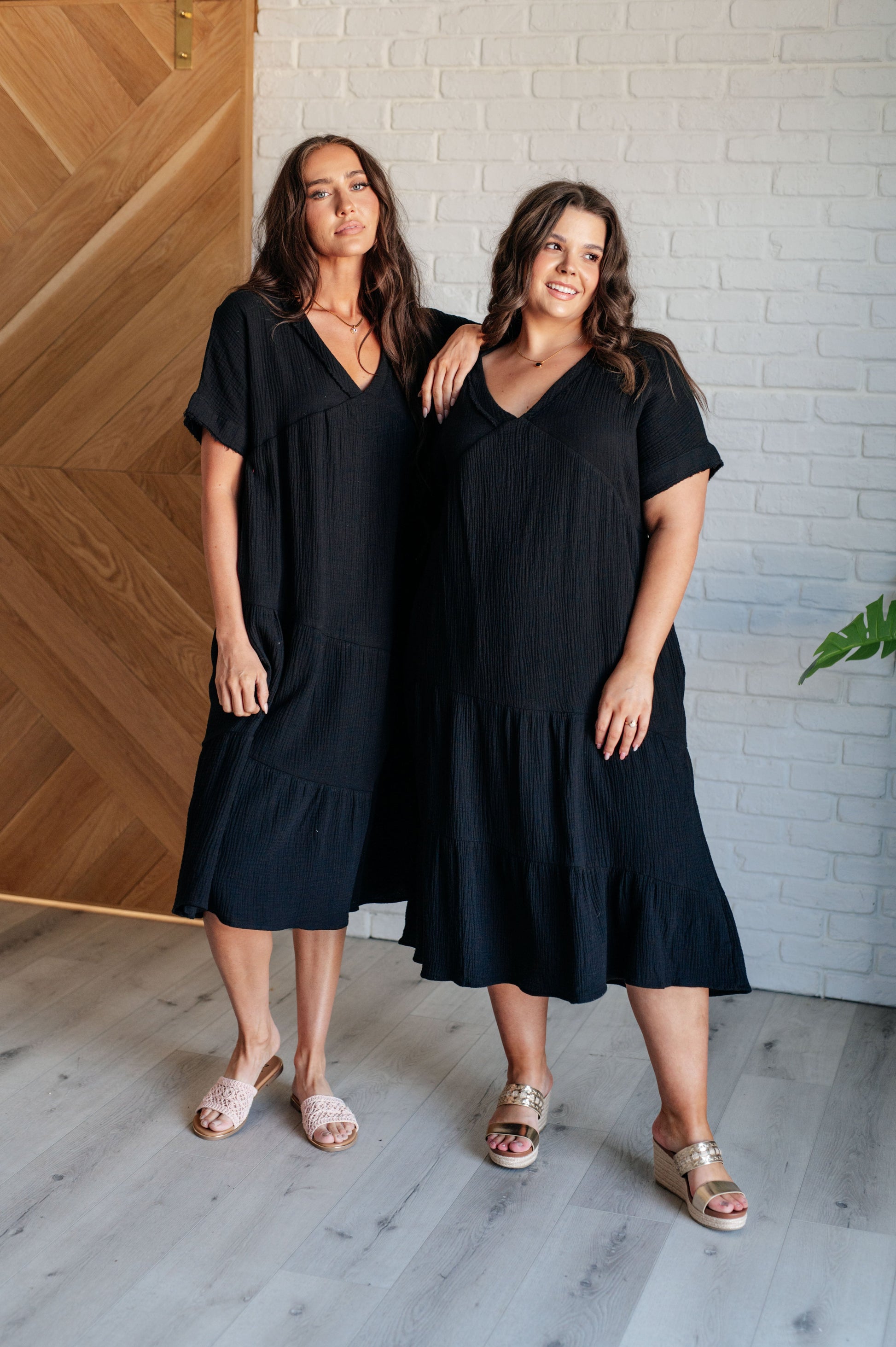 Always Learning Dolman Sleeve Dress in Black Ave Shops