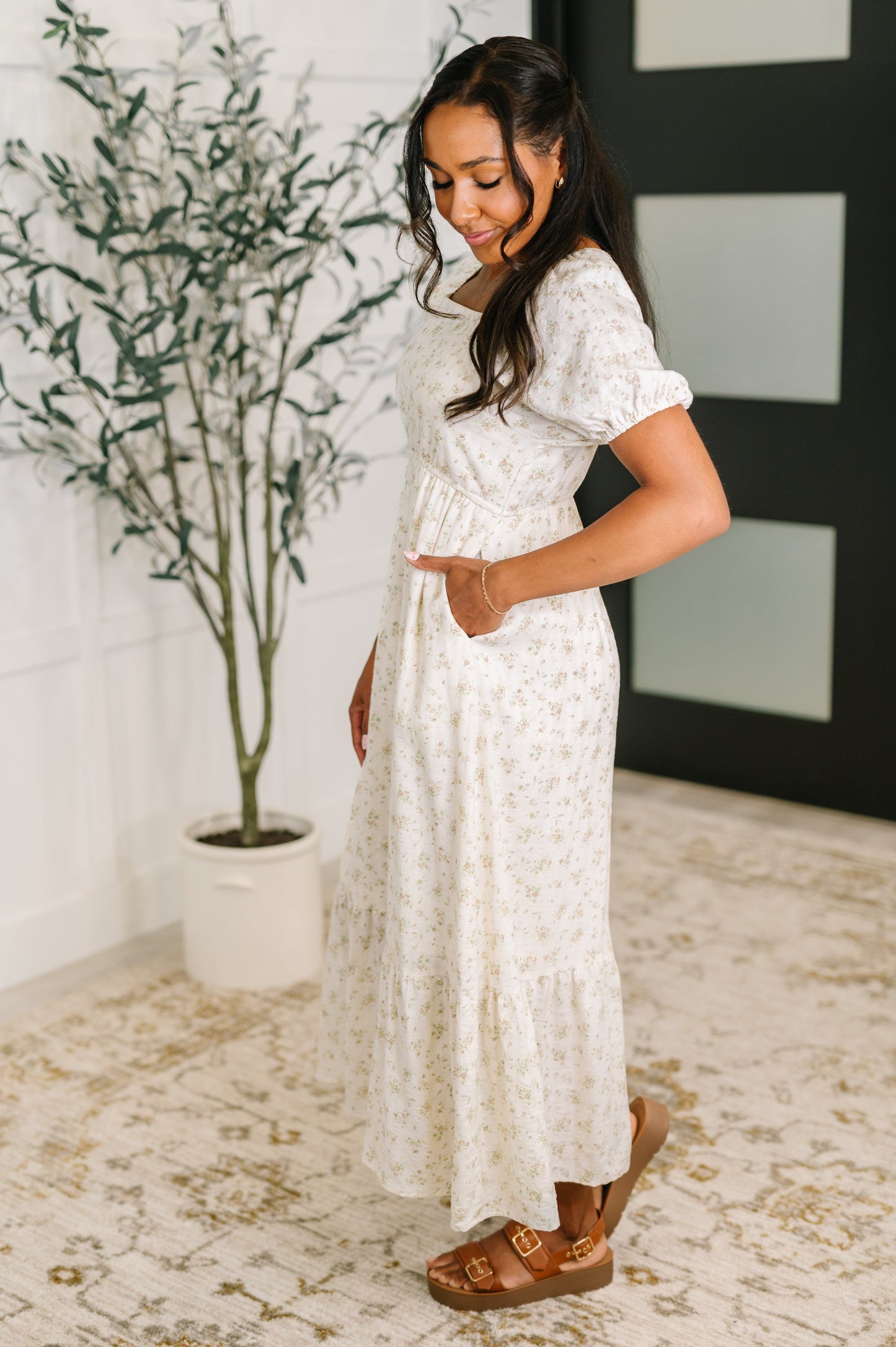 Angelcore Square Neck Dress