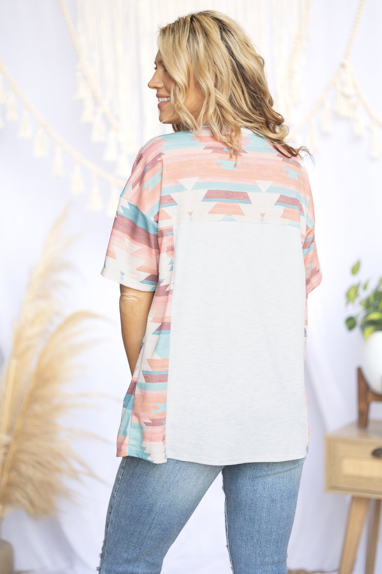 Aztec Vibes Short Sleeve Boutique Simplified