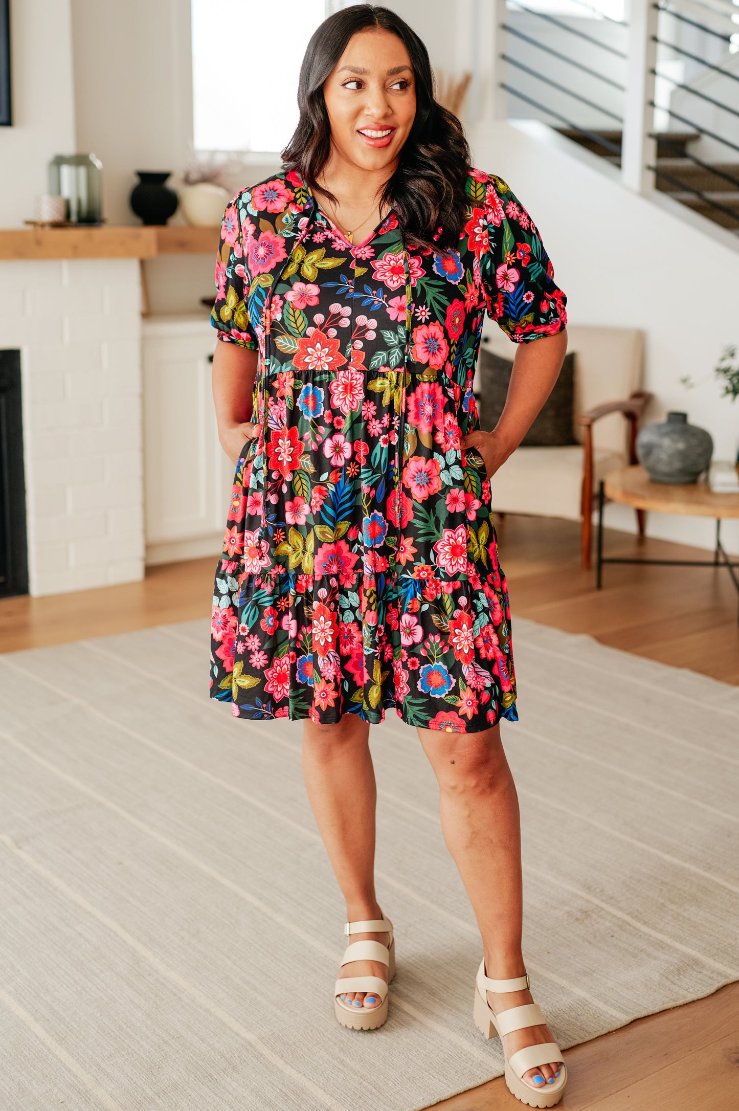 Be Someone Floral Dress - Shop All Around Divas