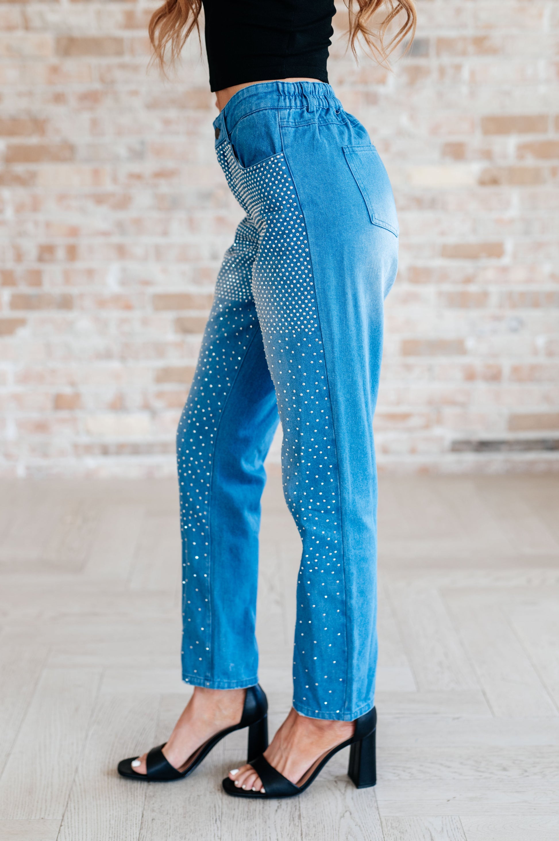 Beck and Call Rhinestone Pants - Shop All Around Divas