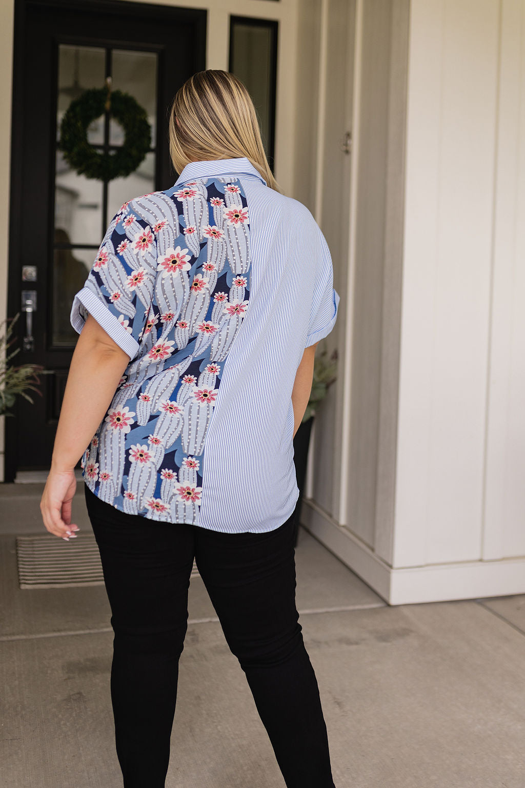 Best Of Both Worlds Button Down Top - Shop All Around Divas