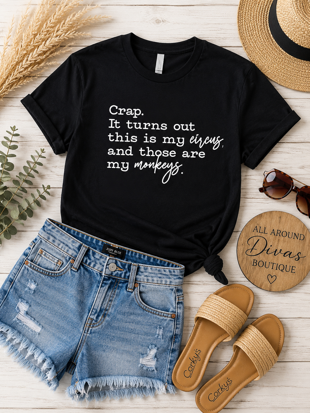 My Circus My Monkeys Graphic Tee - 3 Colors