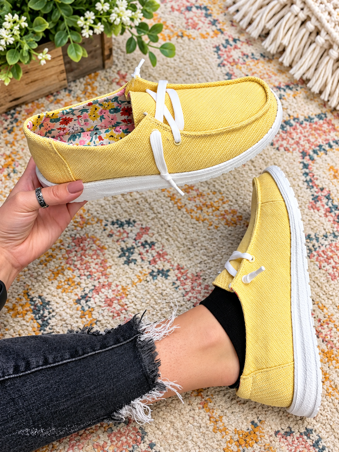 Rosa Shoes - Yellow