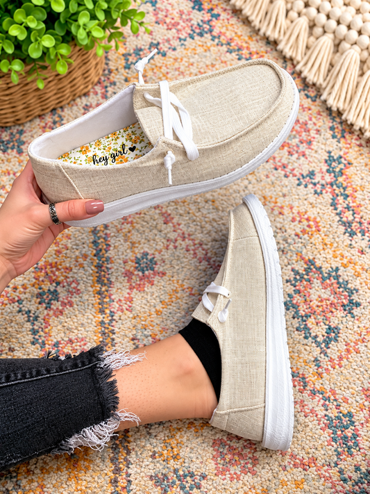 Holly Shine Shoe - Natural