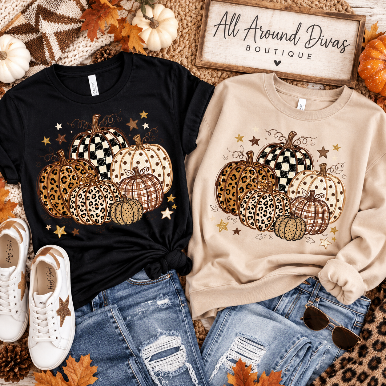 Pumpkins Graphic Tee - 2 colors