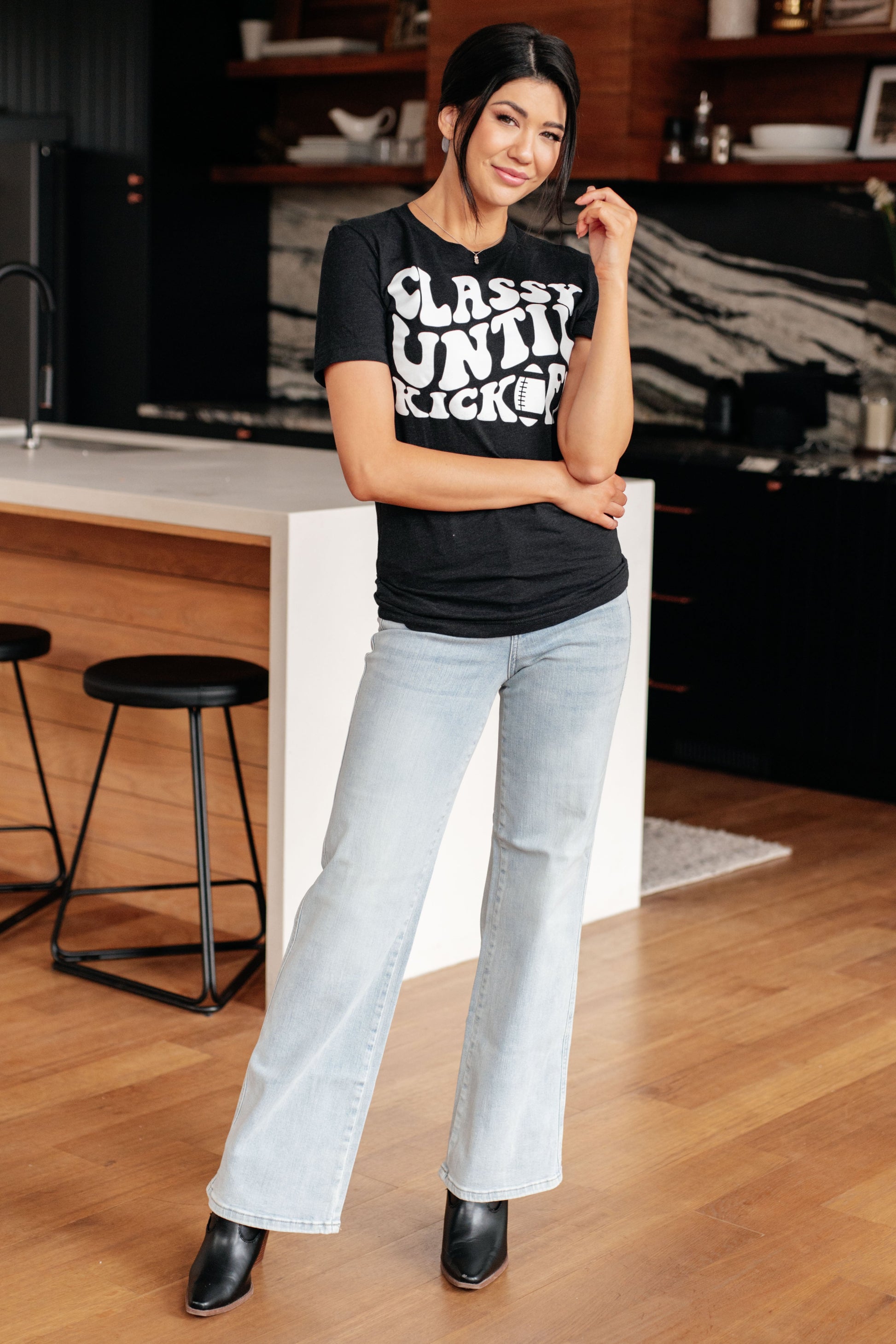 Classy Until Kickoff Tee - Shop All Around Divas