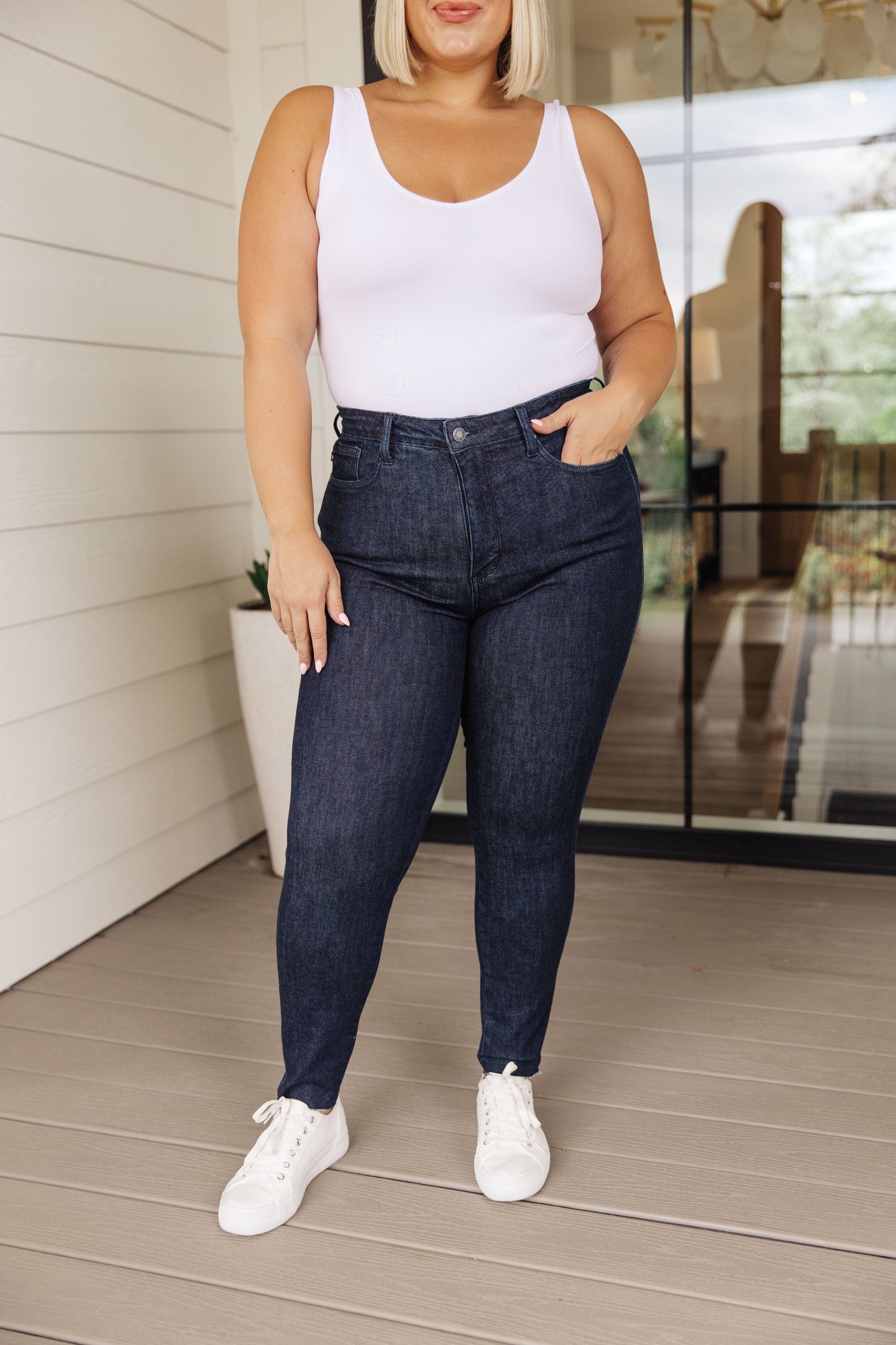 Constance High Rise Control Top Skinny Jeans - JUDY BLUE - Shop All Around Divas