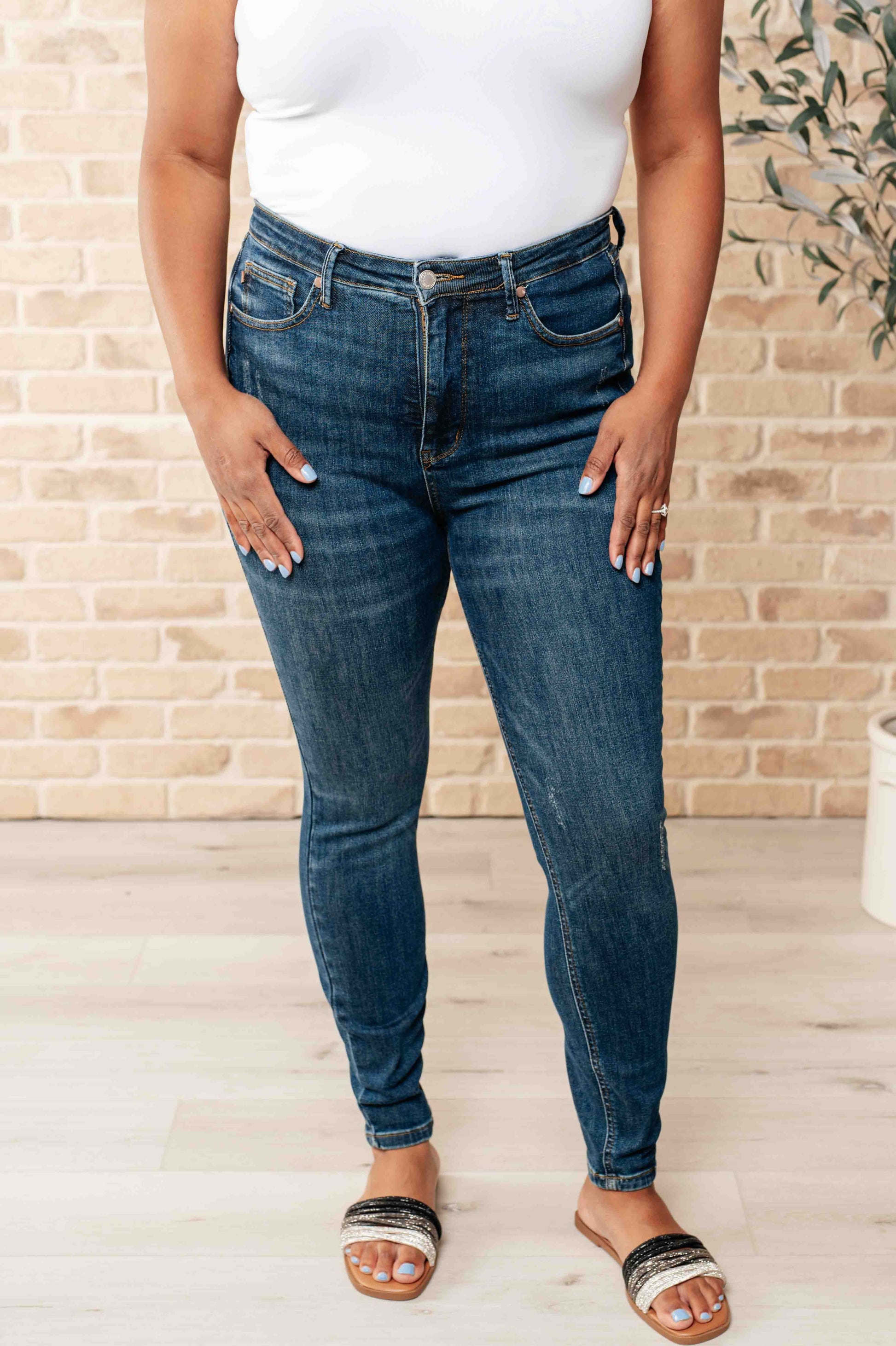 Cora High Rise Control Top Skinny Jeans - Shop All Around Divas