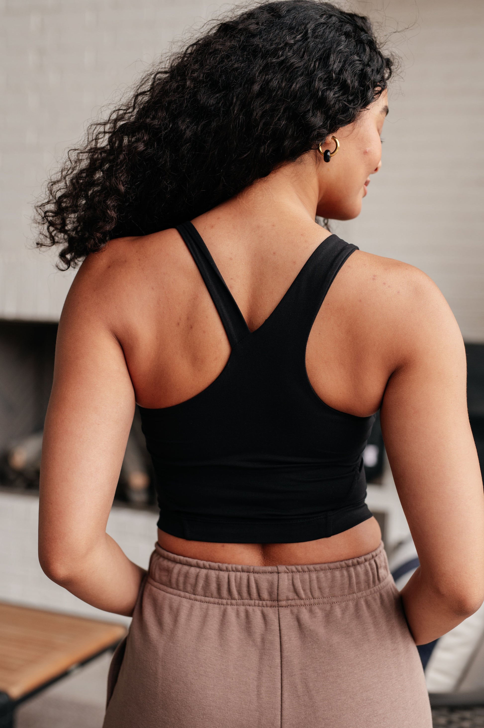 Doing it For Me Asymmetrical Tank in Black - Shop All Around Divas