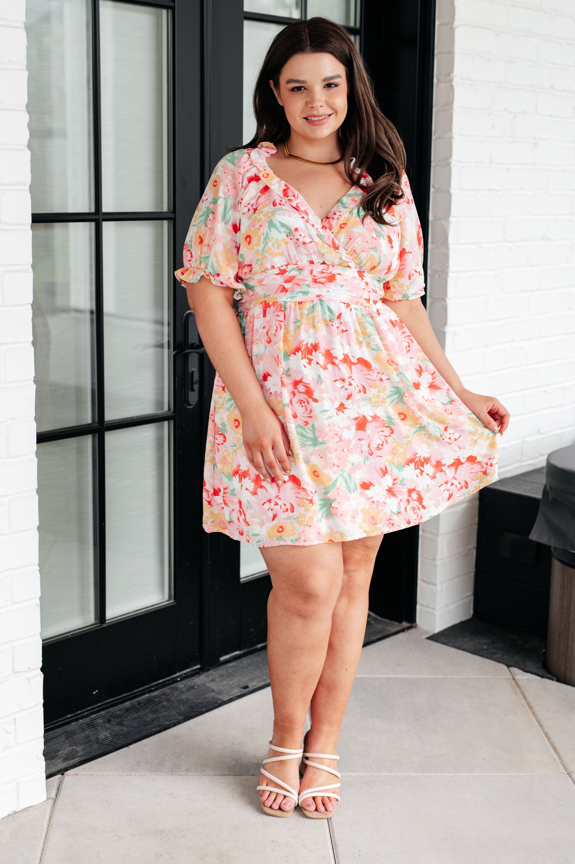 Fancy Free Floral Dress - Shop All Around Divas