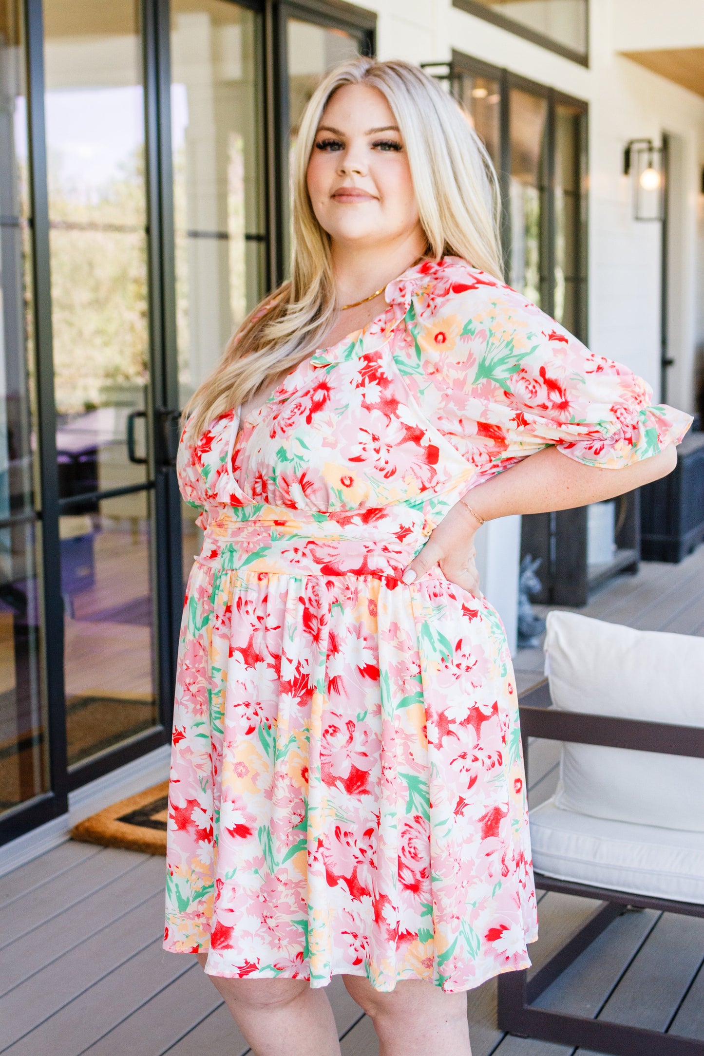 Fancy Free Floral Dress - Shop All Around Divas