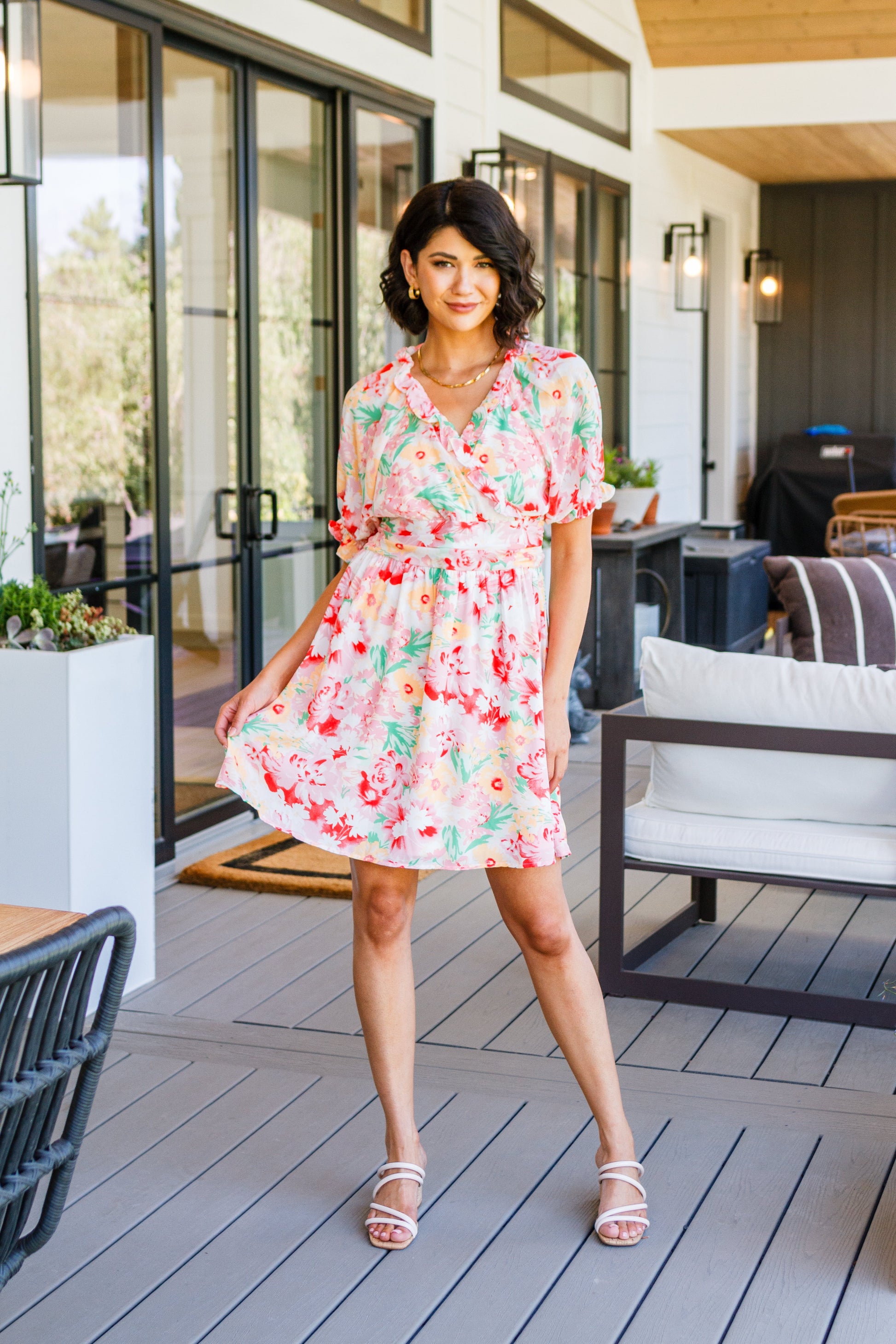 Fancy Free Floral Dress - Shop All Around Divas