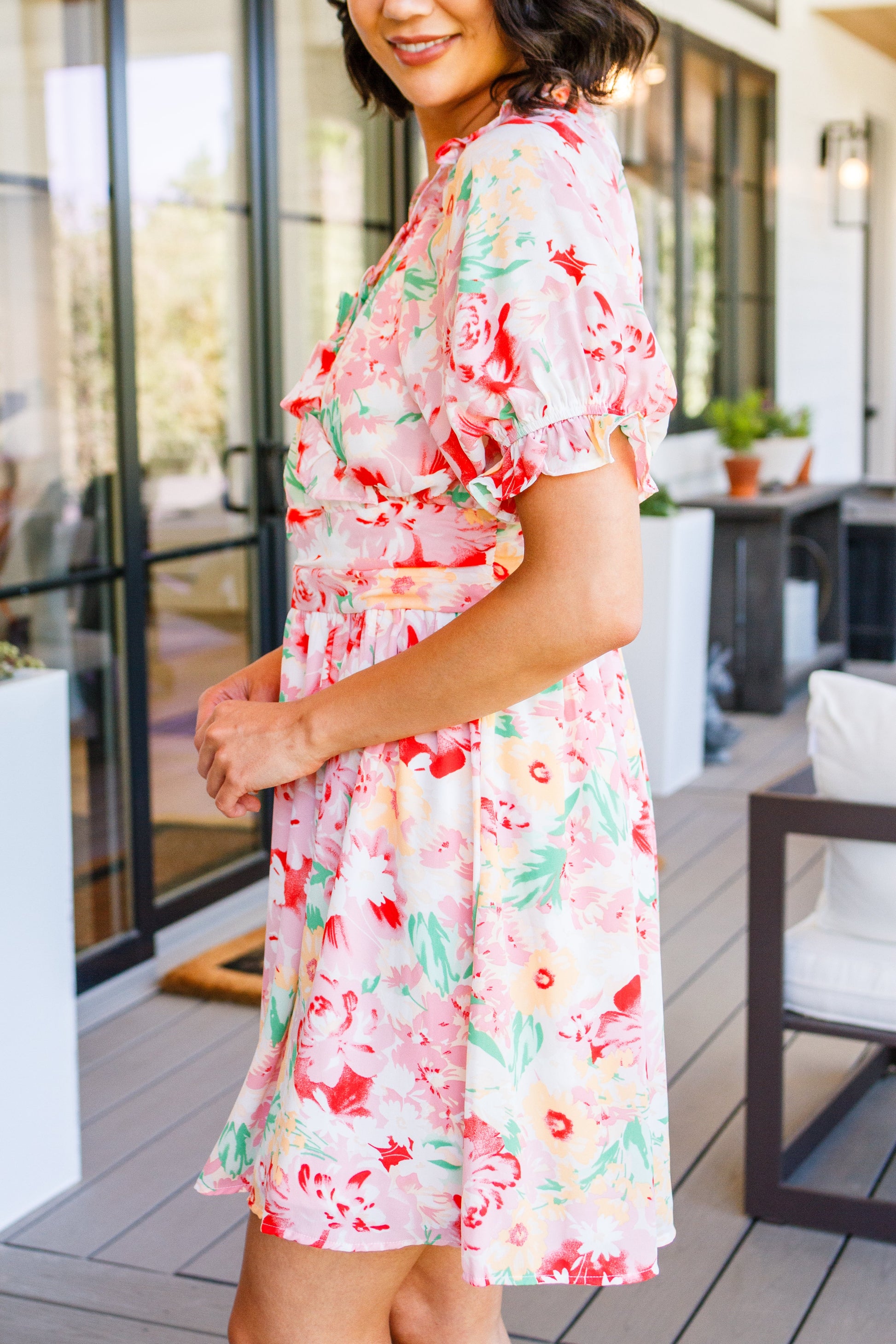 Fancy Free Floral Dress - Shop All Around Divas