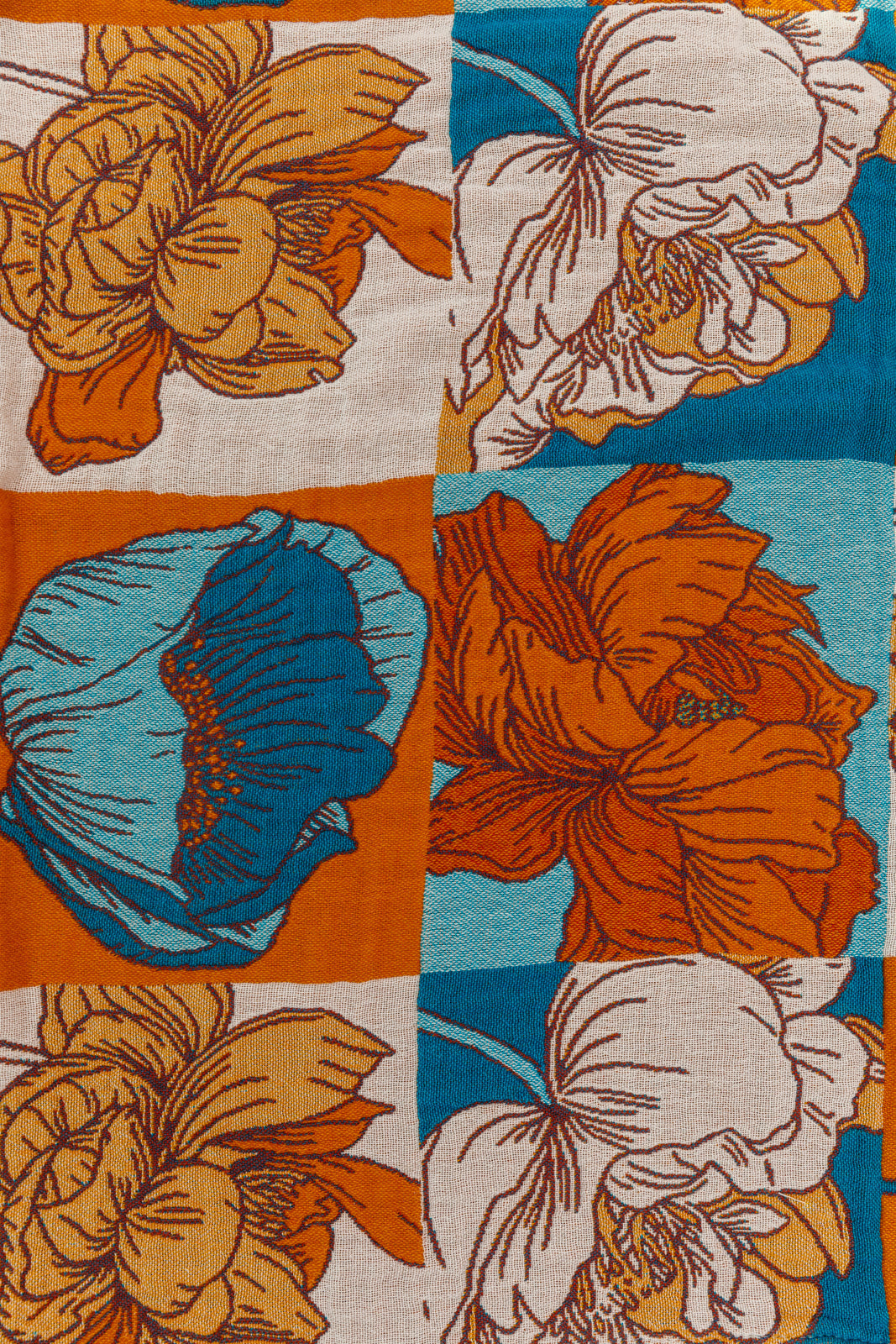 Luxury Beach Towel in Block Floral - Shop All Around Divas