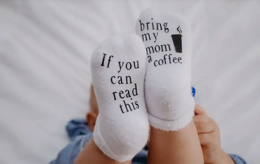 Mom A Coffee Baby Socks