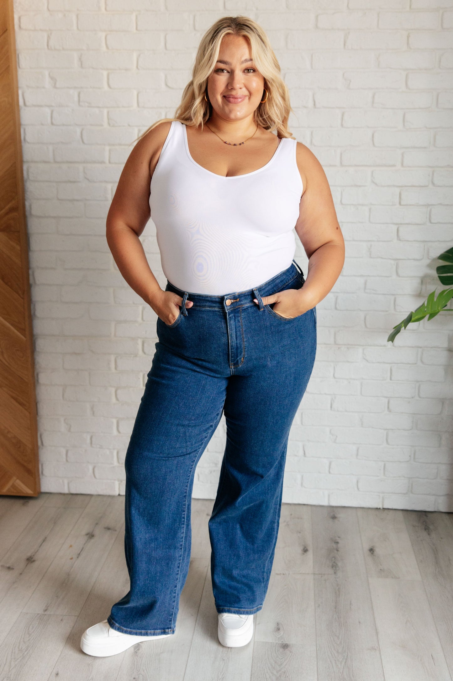 Hazel High Rise Vintage Wide Leg Jeans - JUDY BLUE Ave Shops