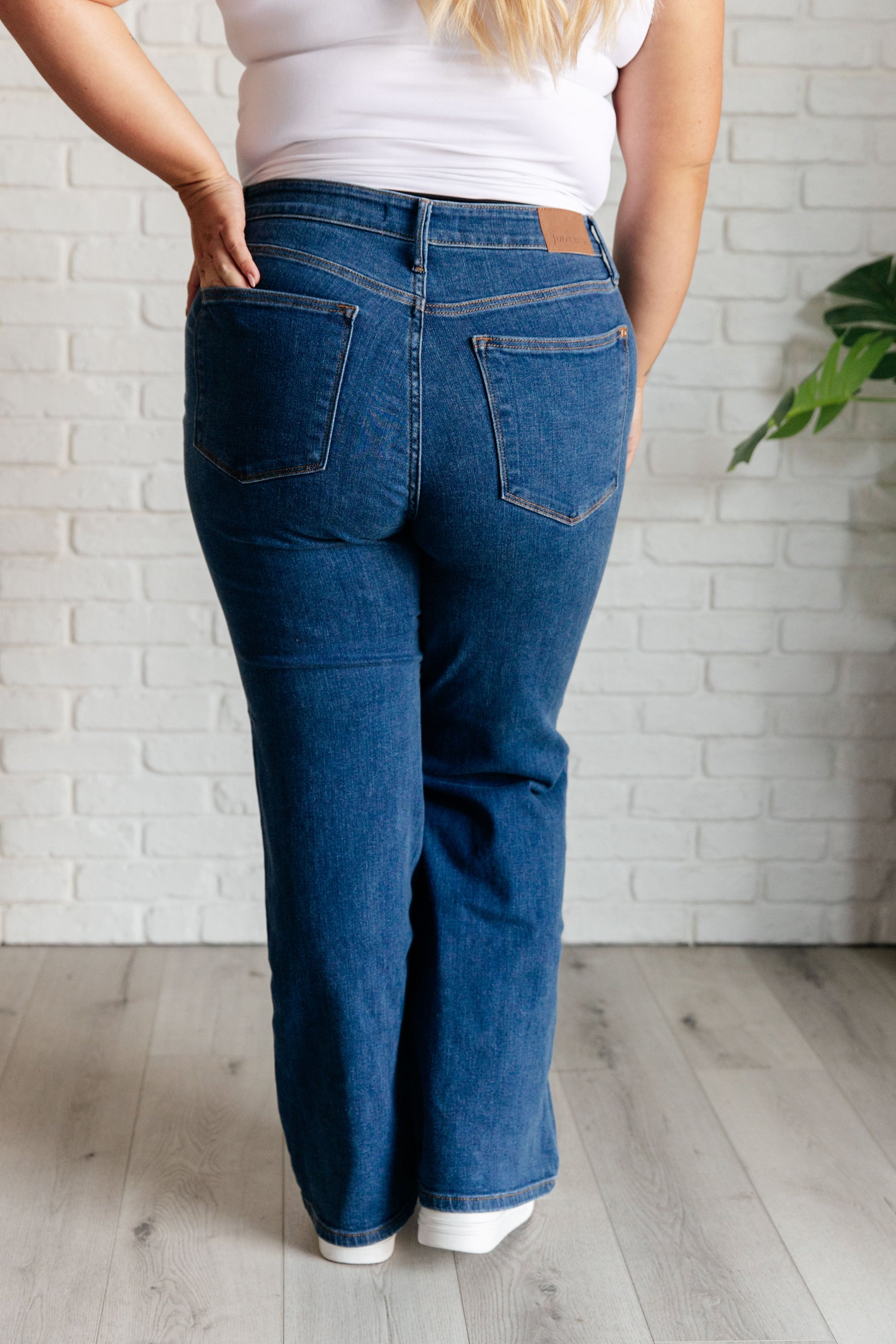 Hazel High Rise Vintage Wide Leg Jeans - JUDY BLUE Ave Shops