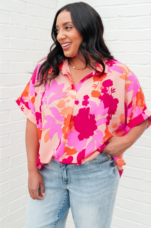 Hazy Cosmic Jive Relaxed Blouse - Shop All Around Divas
