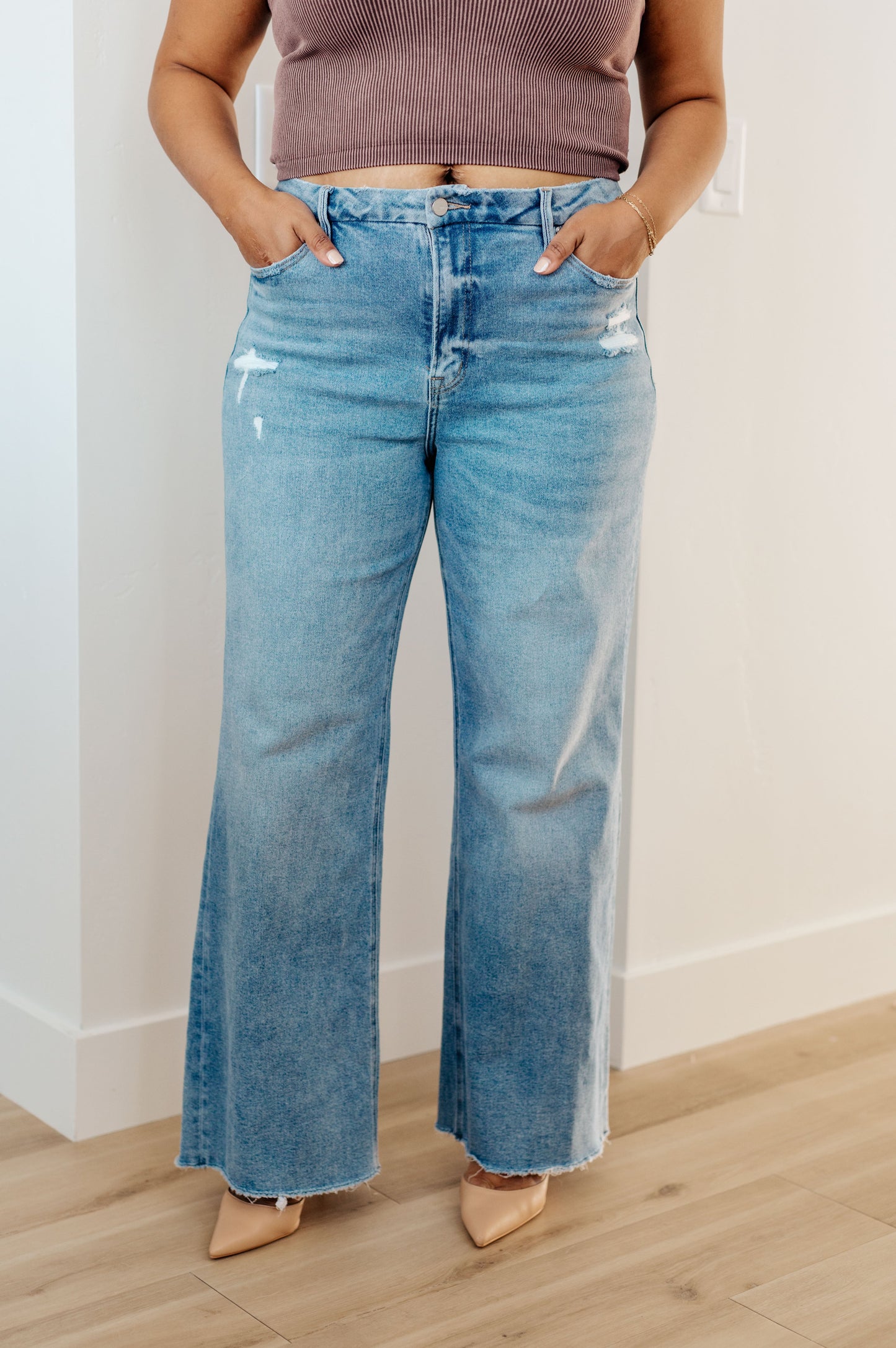 Hope High Rise Wide Leg Jeans - Shop All Around Divas