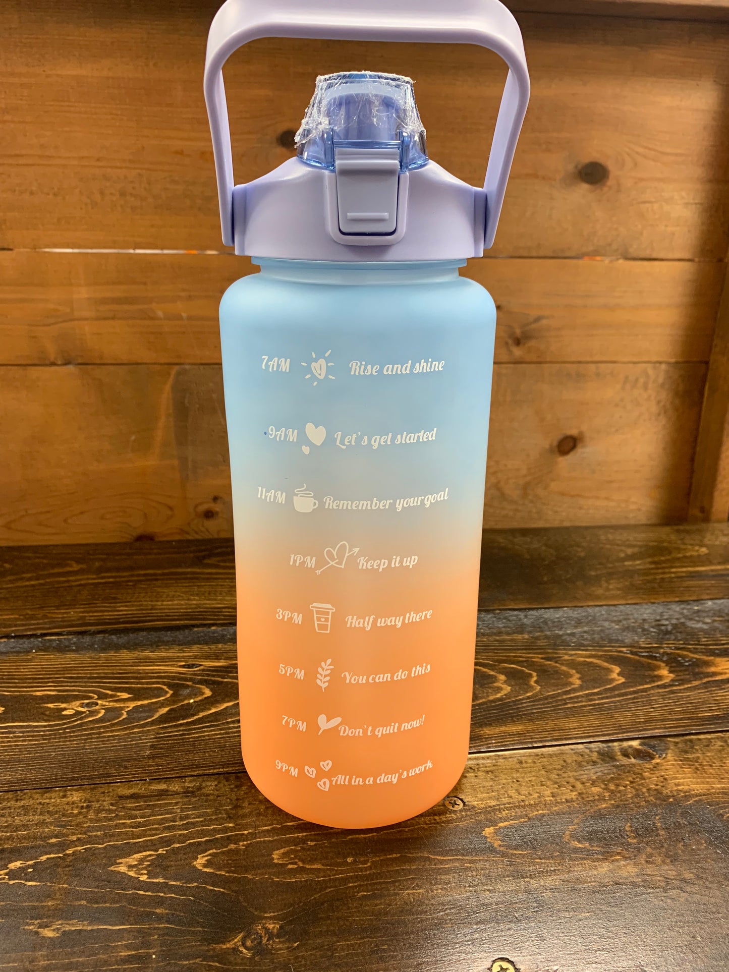 Rise & Shine Water Bottle 64 oz