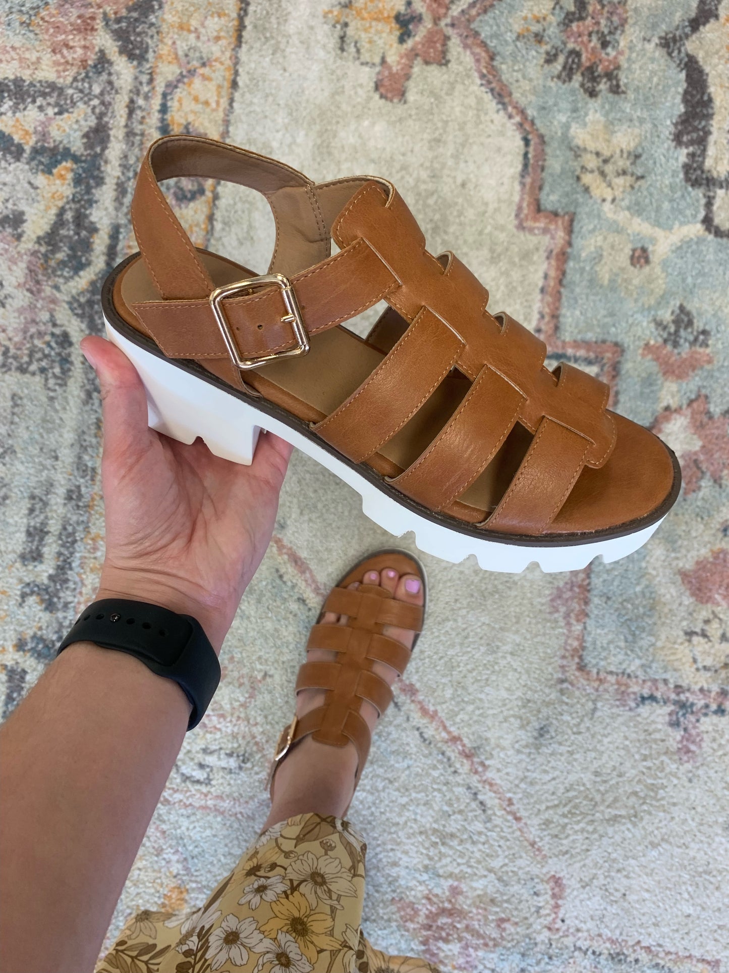 Fisher Sandal - Cognac