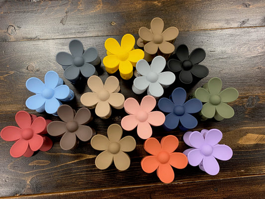 Matte Flower Clip - Shop All Around Divas