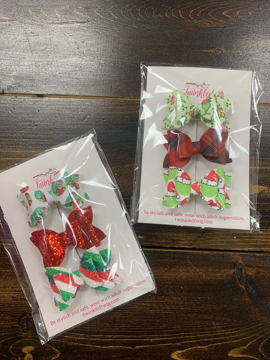 Grinch Hair Clips!
