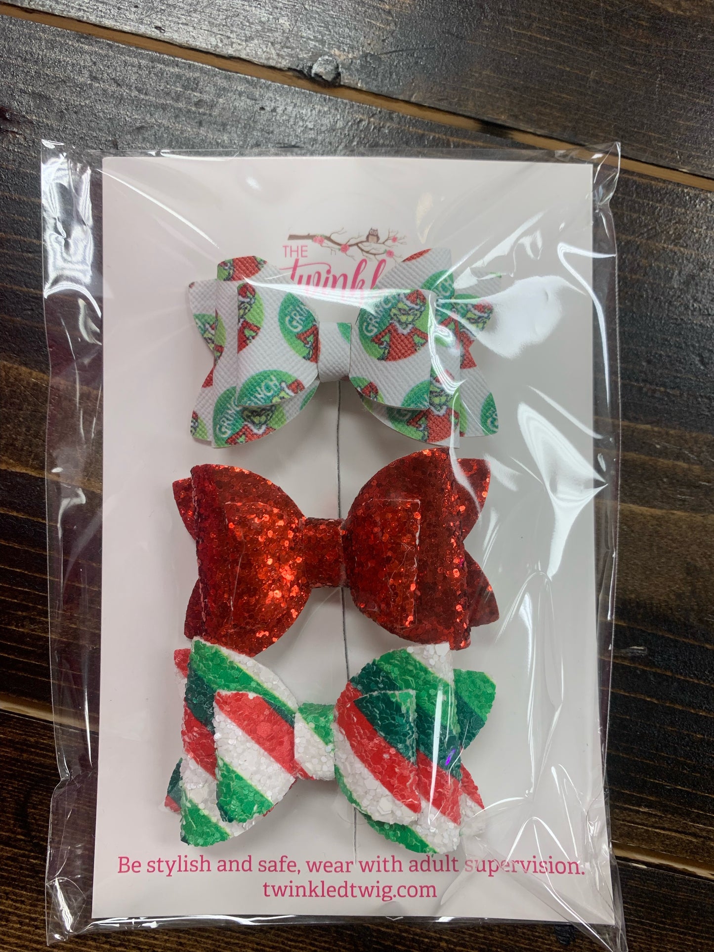 Grinch Hair Clips!
