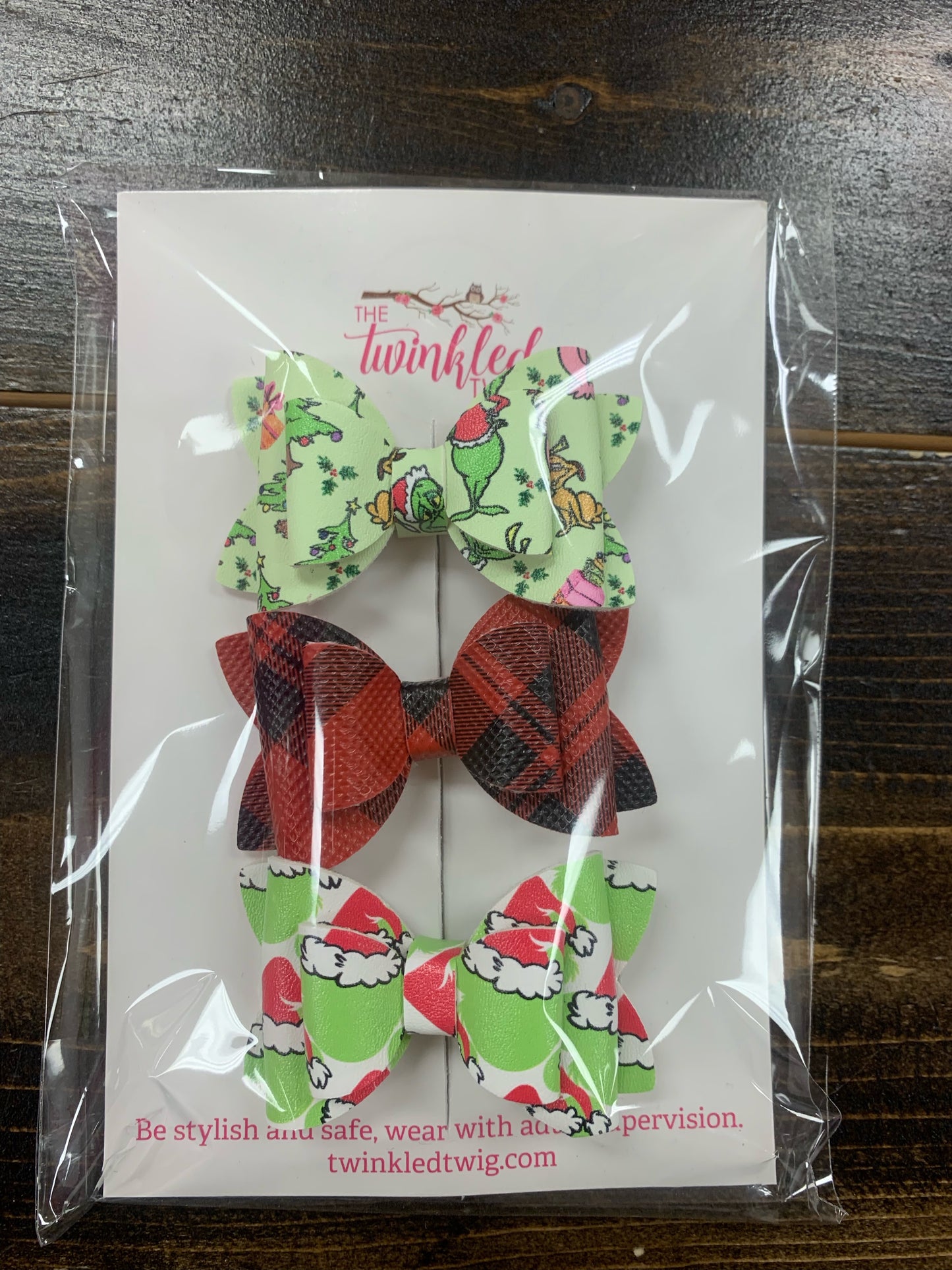 Grinch Hair Clips!