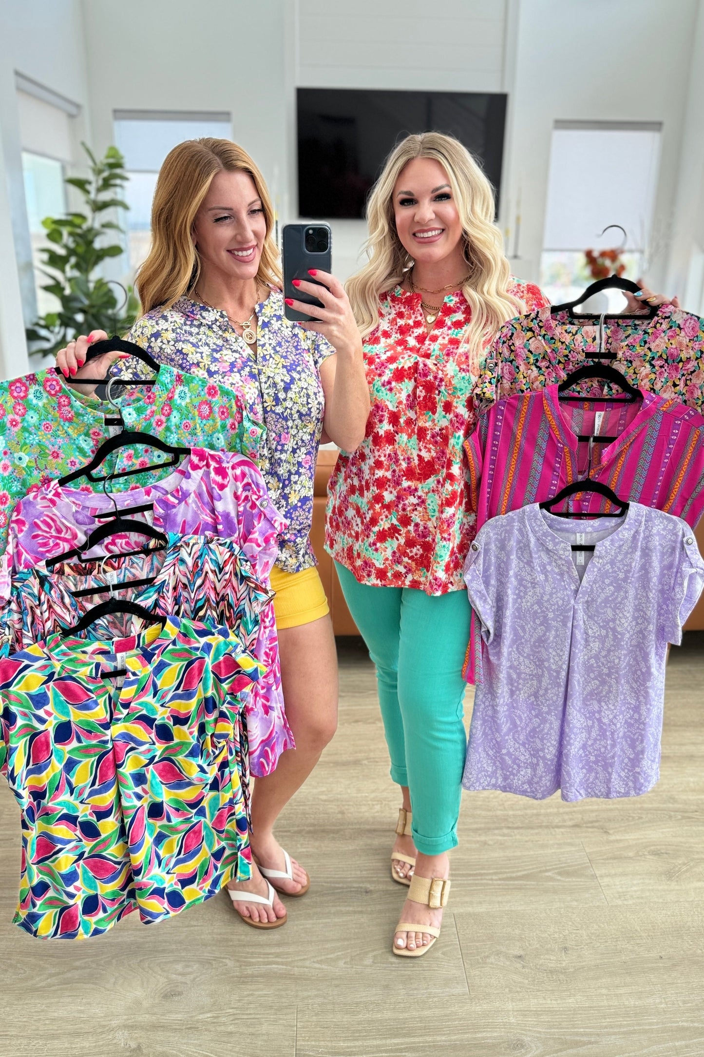 Lizzy Cap Sleeve in Royal and Magenta Mod Floral - Shop All Around Divas
