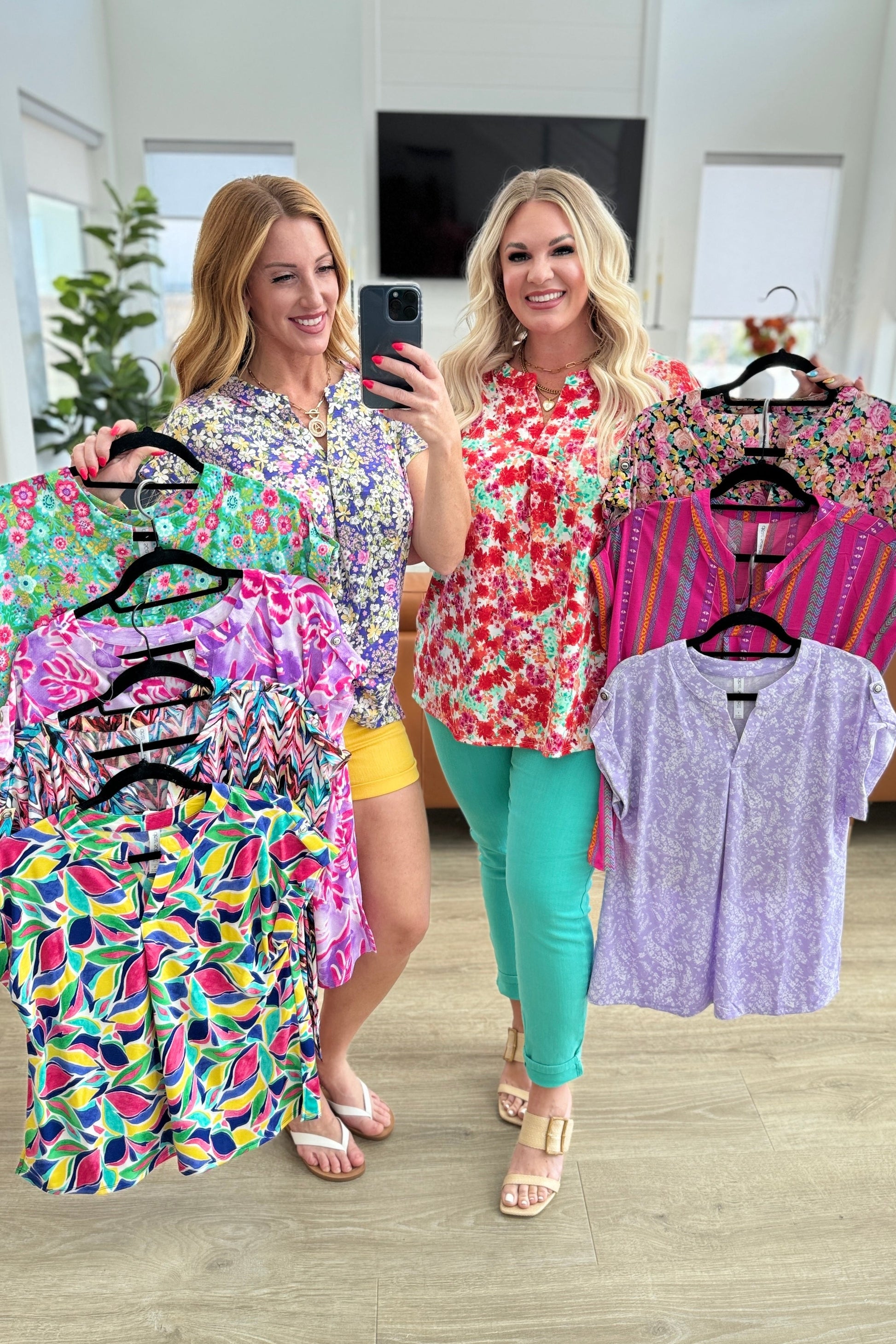 Lizzy Cap Sleeve in Royal and Magenta Mod Floral - Shop All Around Divas