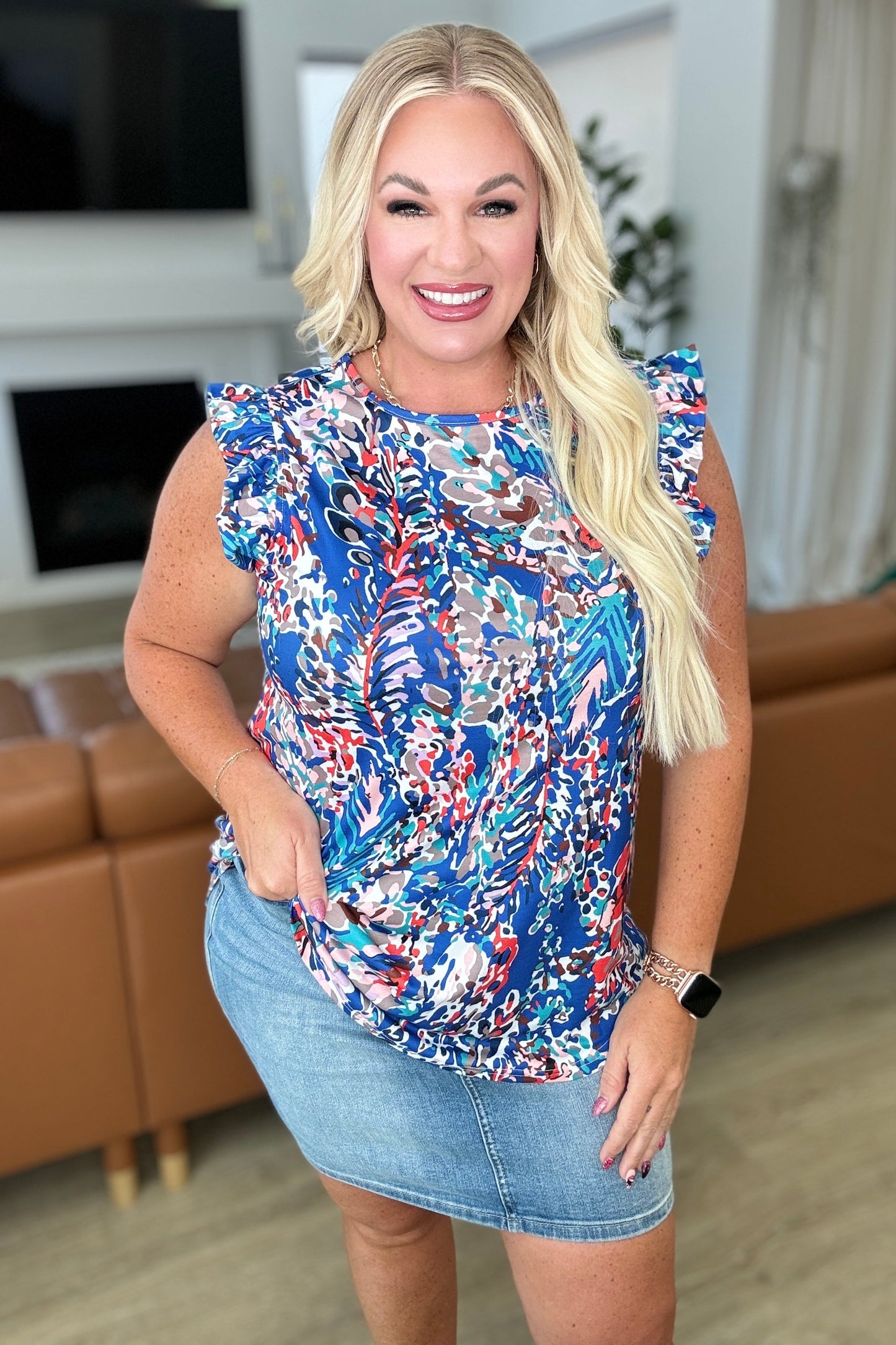 Do More Flutter Sleeve Top - Shop All Around Divas