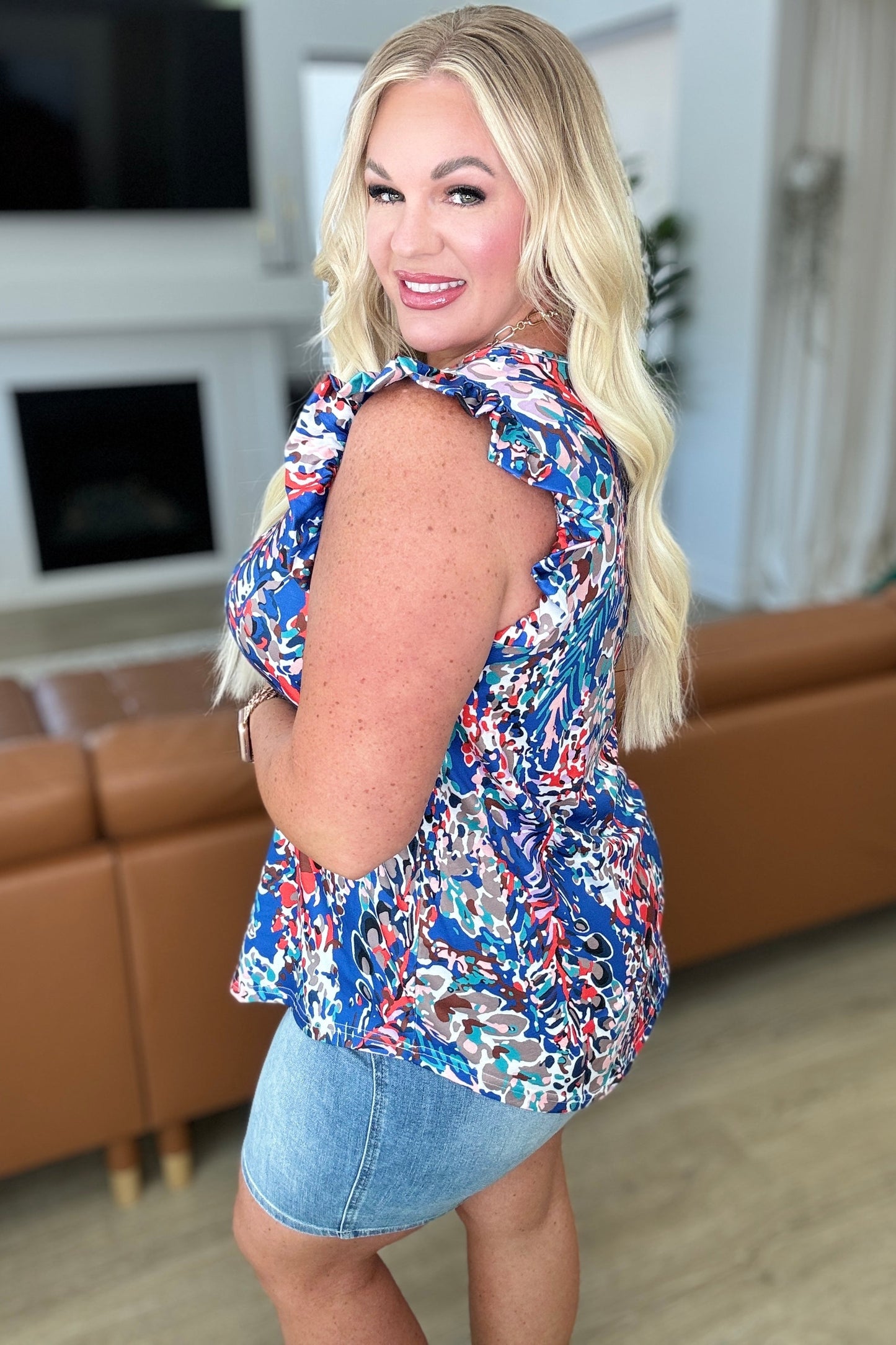 Do More Flutter Sleeve Top - Shop All Around Divas