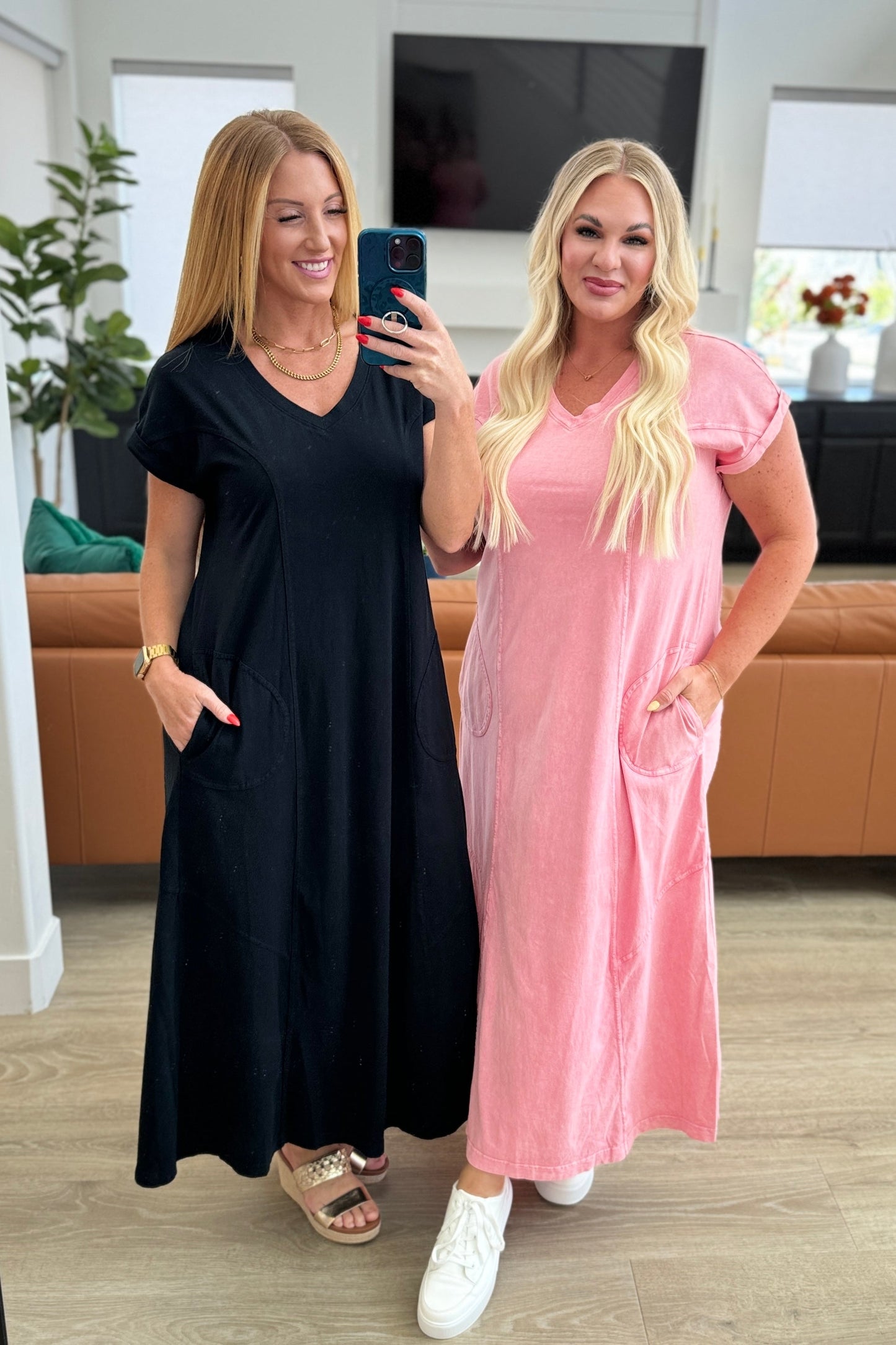 Modern Maritime Shift Maxi Dress in Black - Shop All Around Divas
