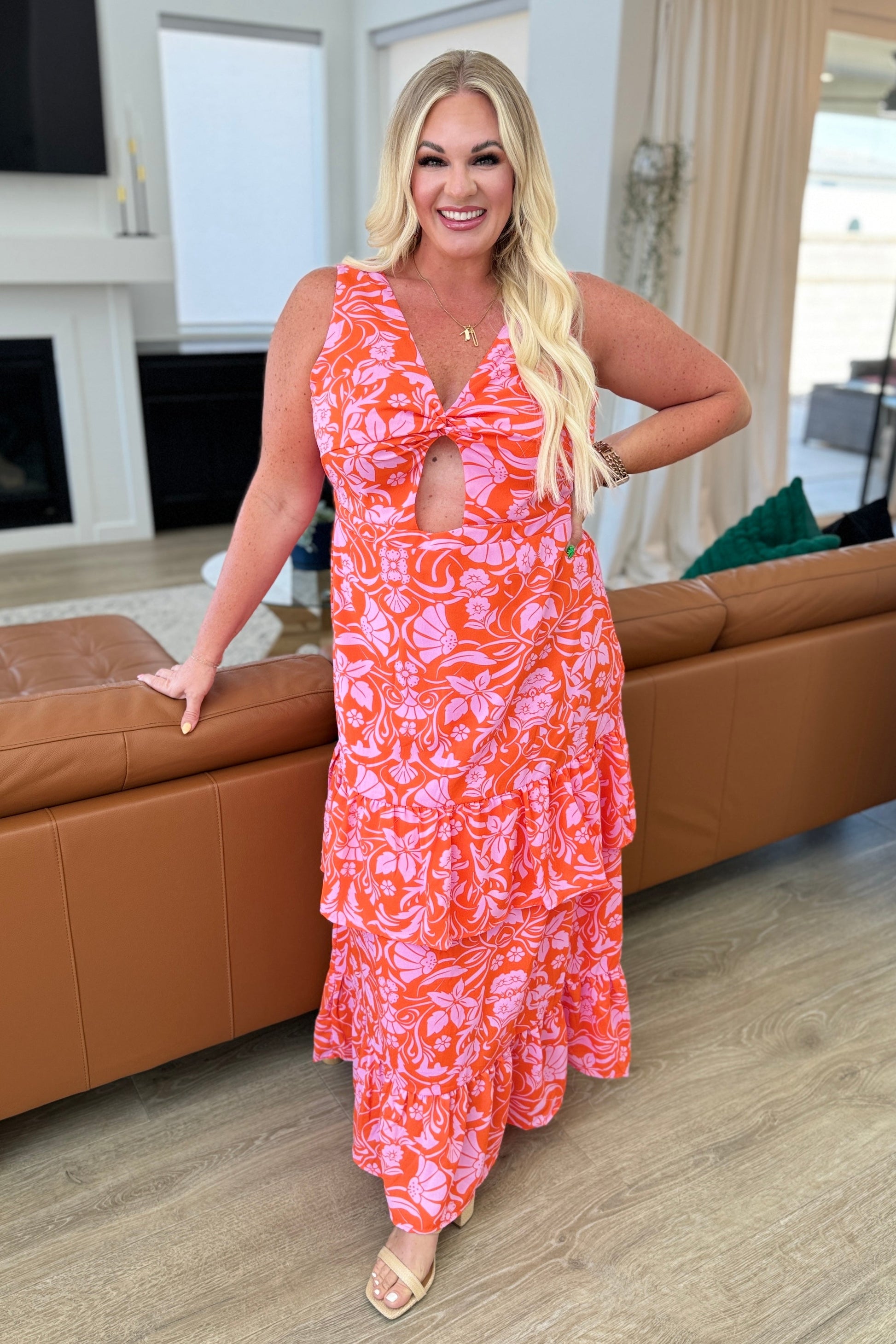 Miss Summer V-Neck Tiered Dress - Shop All Around Divas