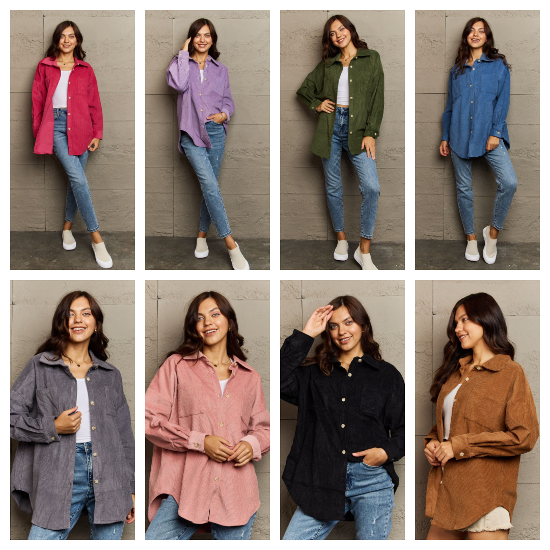 Zara Button-Down Jacket Shacket - 9 Colors! - Shop All Around Divas