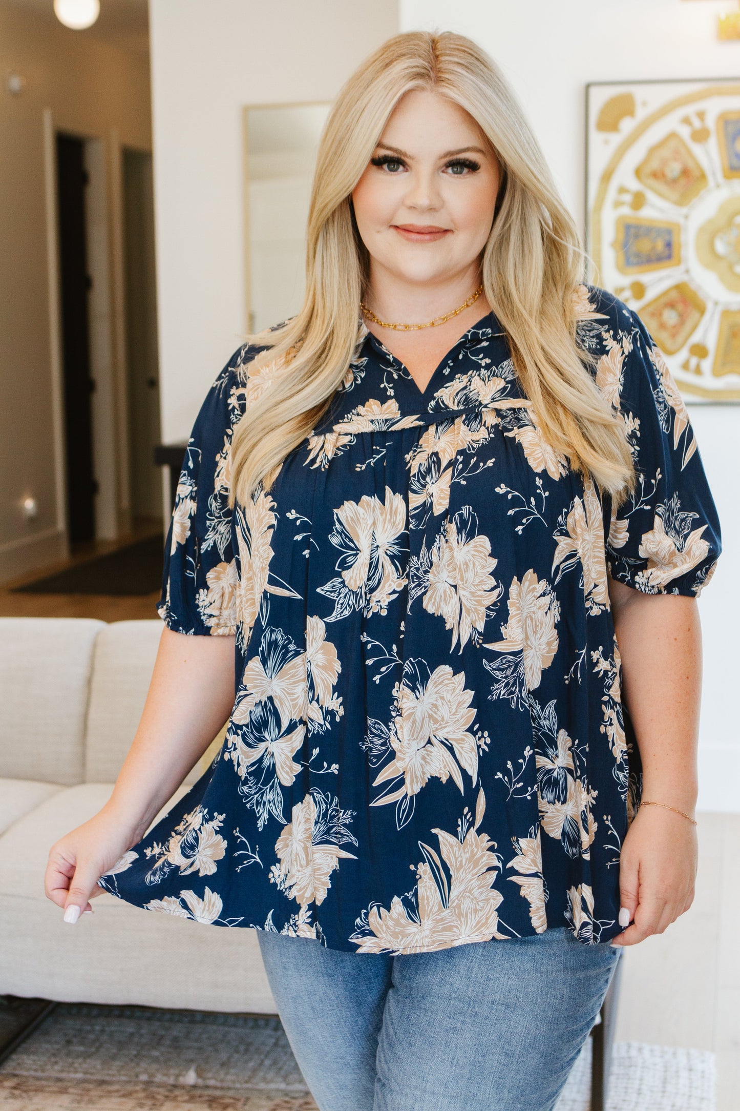 Just Coasting Floral Blouse - Shop All Around Divas