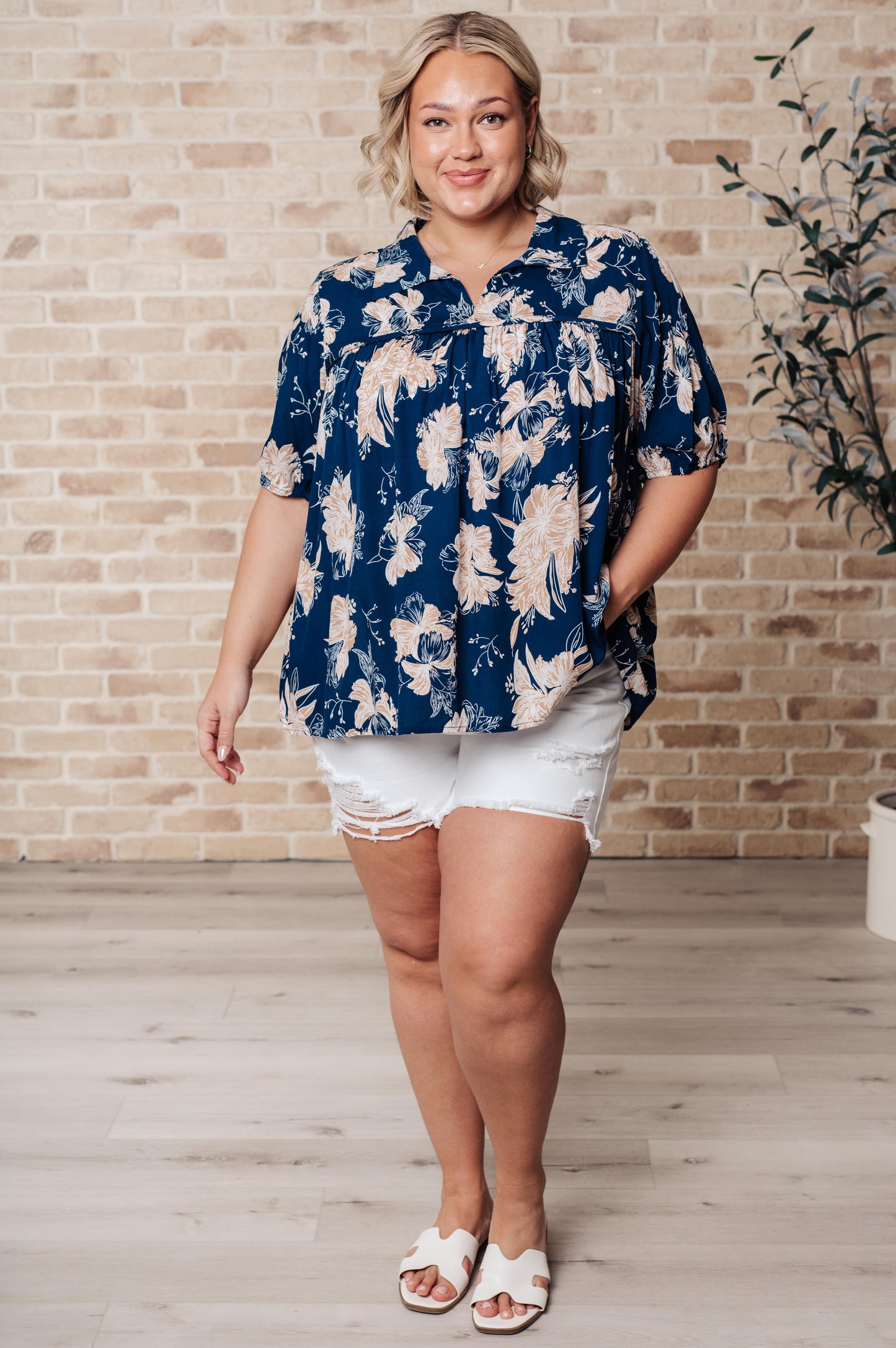 Just Coasting Floral Blouse - Shop All Around Divas